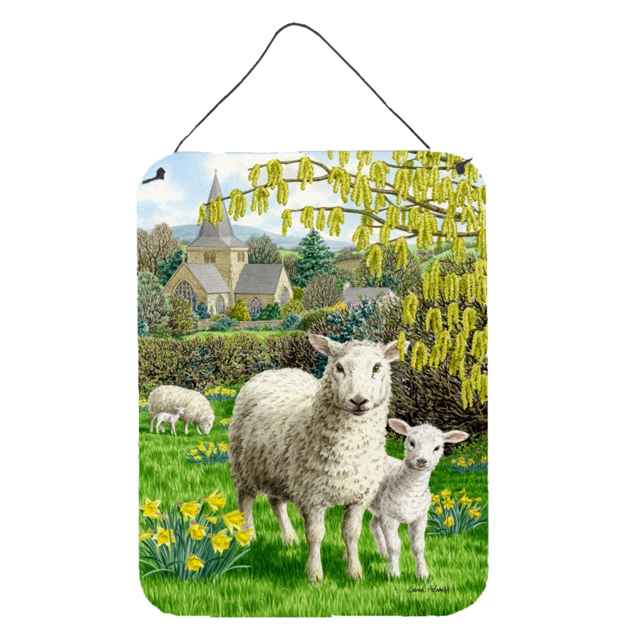 'Caroline'S Treasures Sheep Wall Or Door Hanging Prints Asa2024Ds1216, 16Hx12W, Multicolor''
