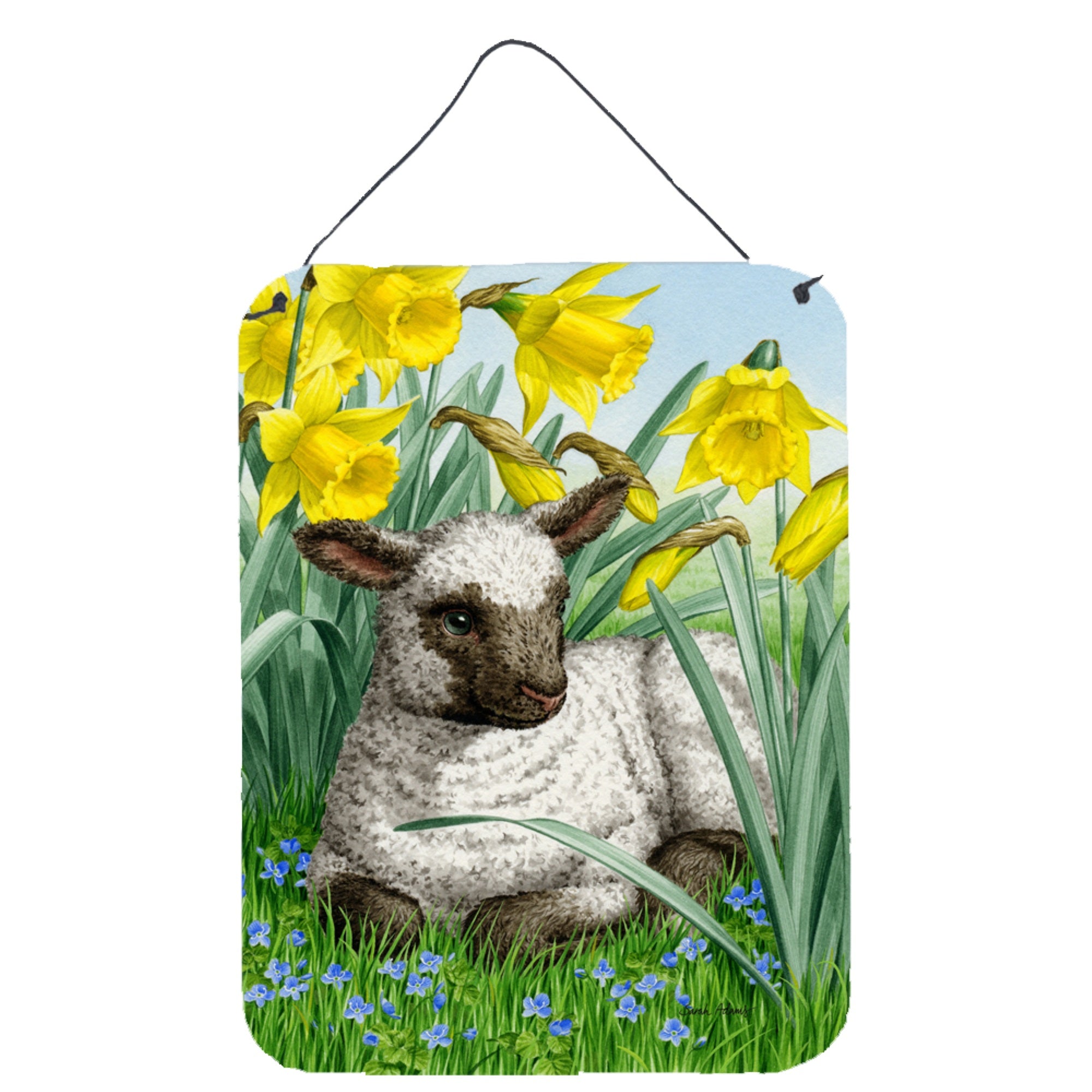 'Caroline'S Treasures Lamb Wall Or Door Hanging Prints Asa2025Ds1216, 16Hx12W, Multicolor''