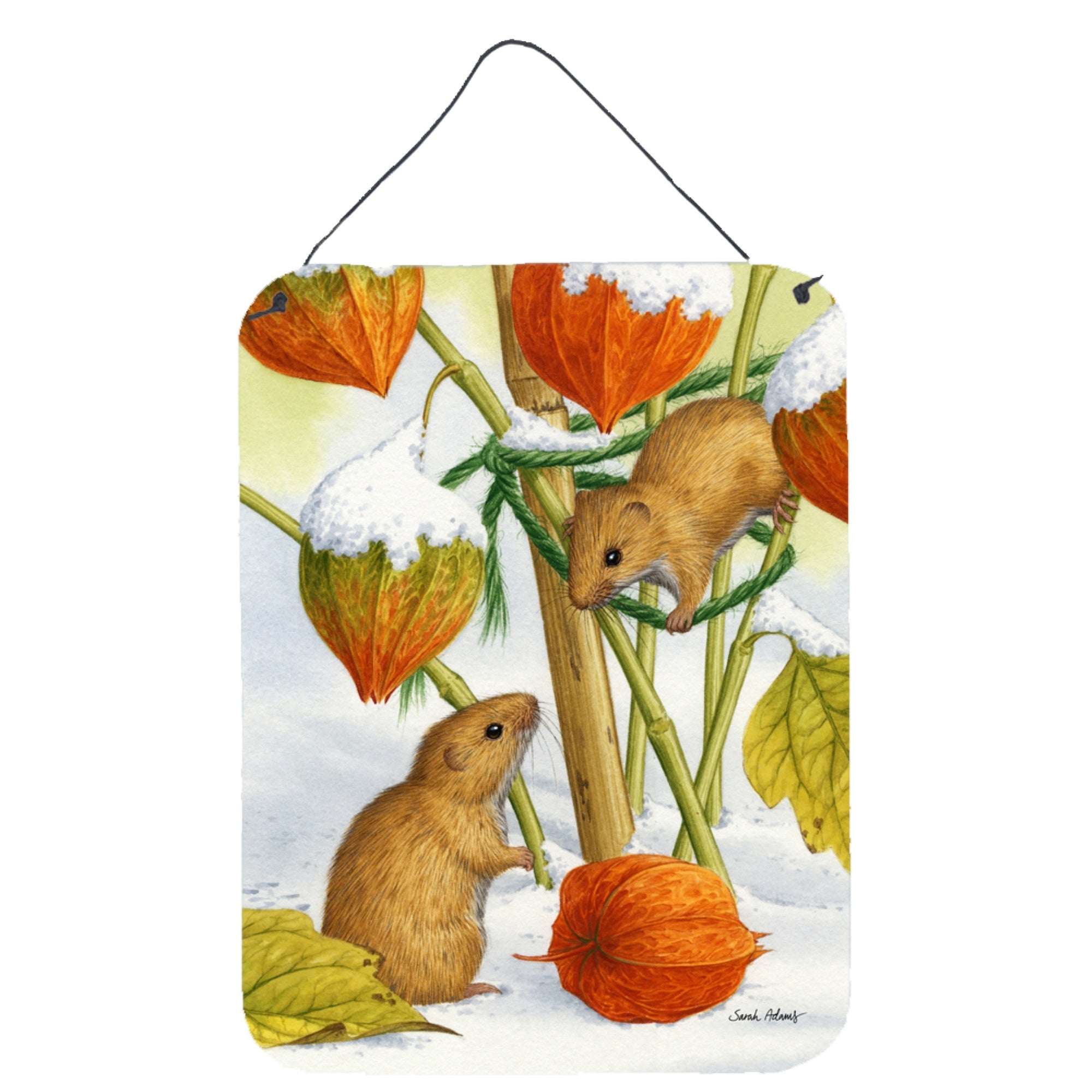 'Caroline'S Treasures Harvest Mice Wall Or Door Hanging Prints Asa2029Ds1216, 16Hx12W, Multicolor''