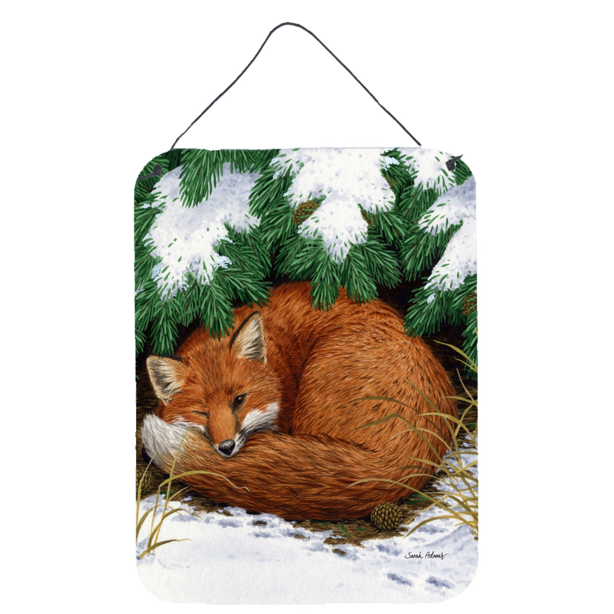 'Caroline'S Treasures Fox Nap Time Wall Or Door Hanging Prints Asa2044Ds1216, 16Hx12W, Multicolor''