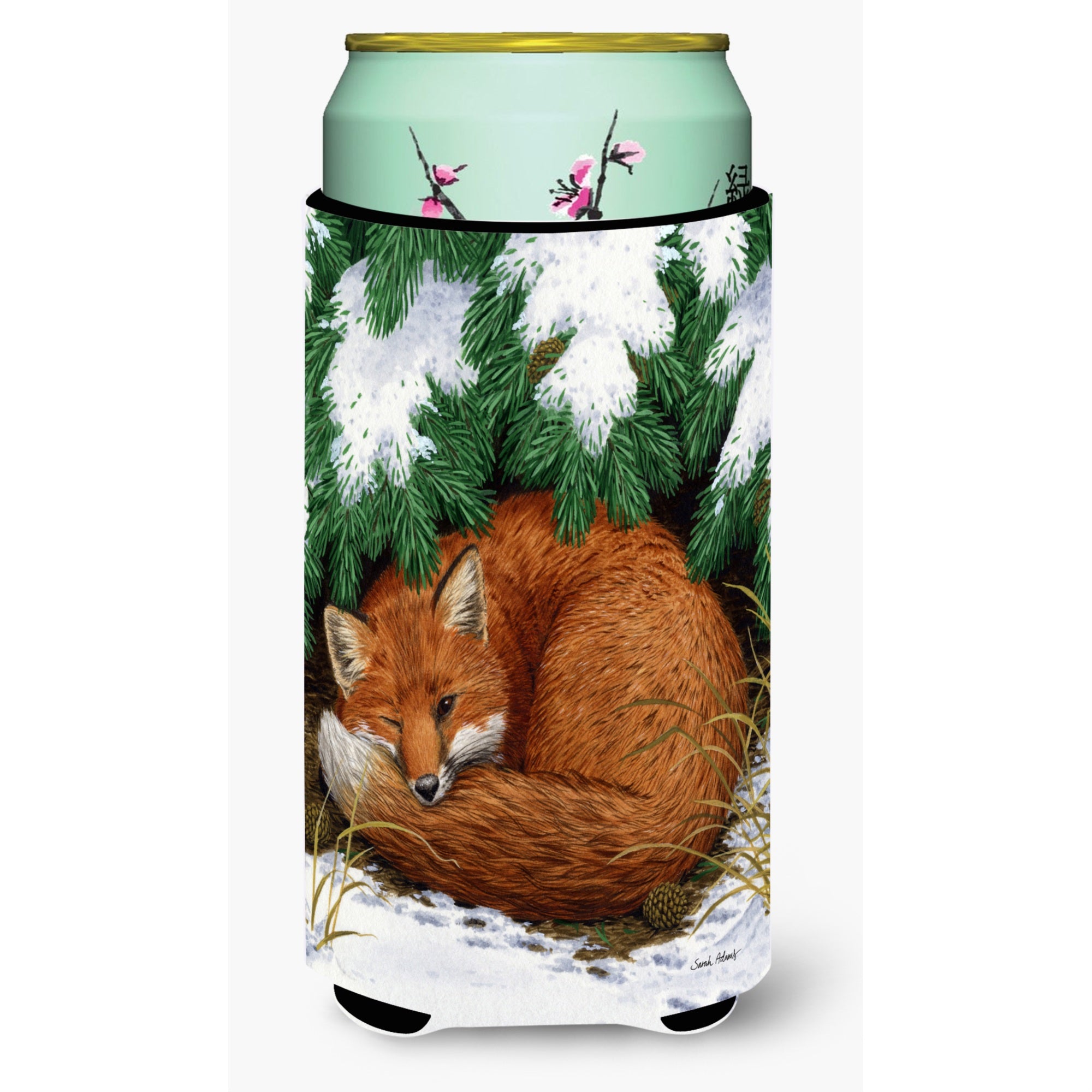 'Caroline'S Treasures Fox Nap Time Tall Boy Koozie Hugger, Multicolor''