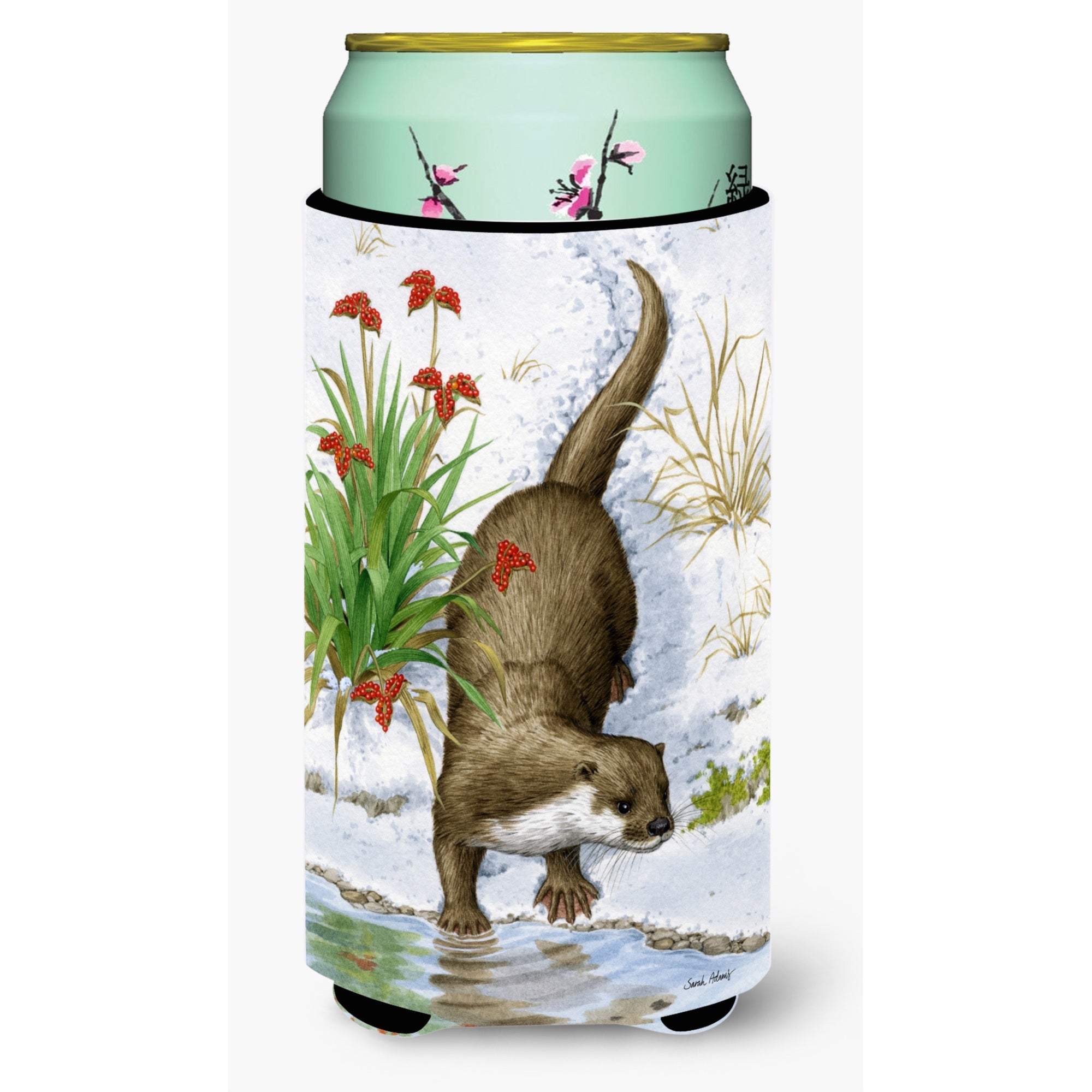 'Caroline'S Treasures Otter By The Water Tall Boy Koozie Hugger, Multicolor''