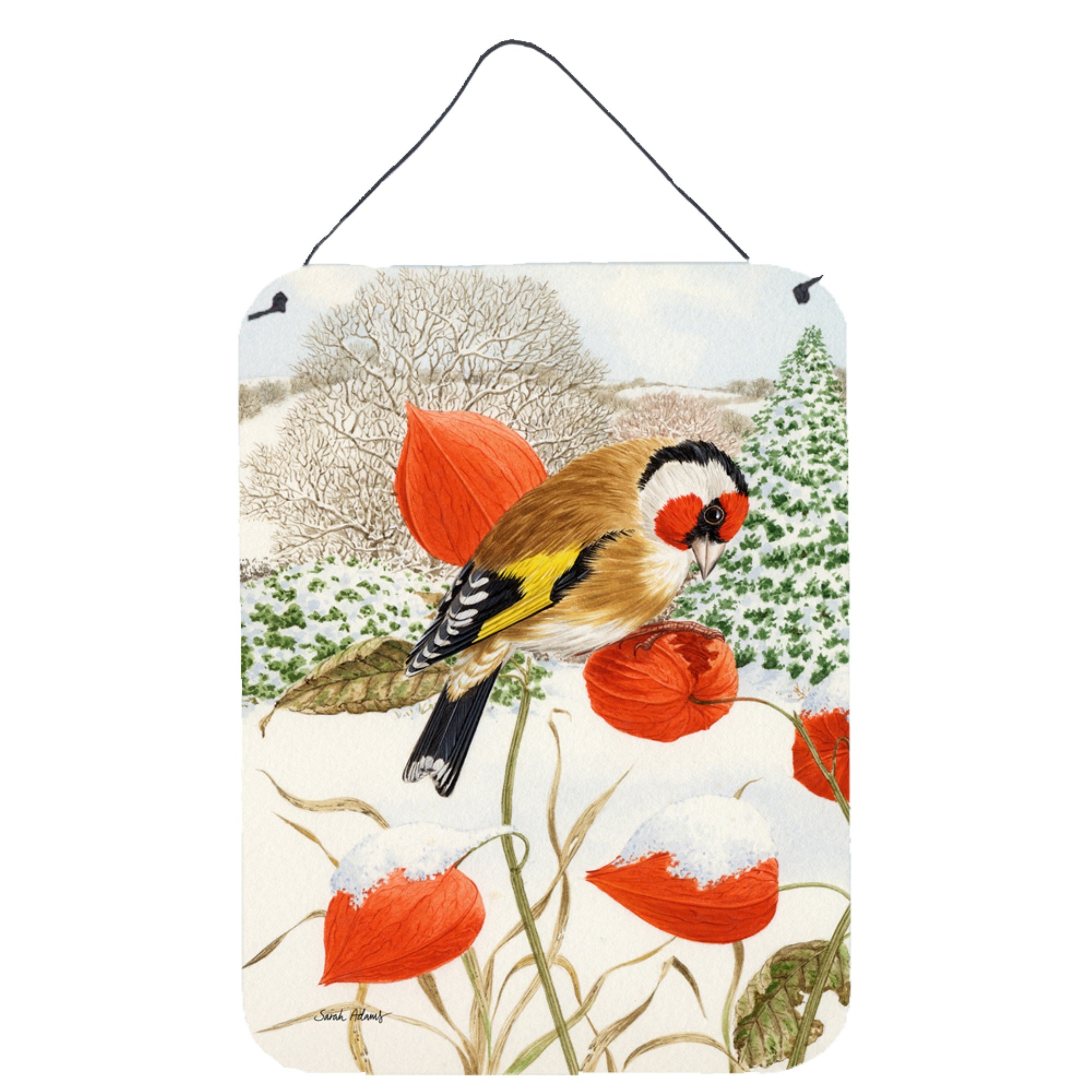 'Caroline'S Treasures European Goldfinch Wall Or Door Hanging Prints Asa2055Ds1216, 16Hx12W, Multicolor''