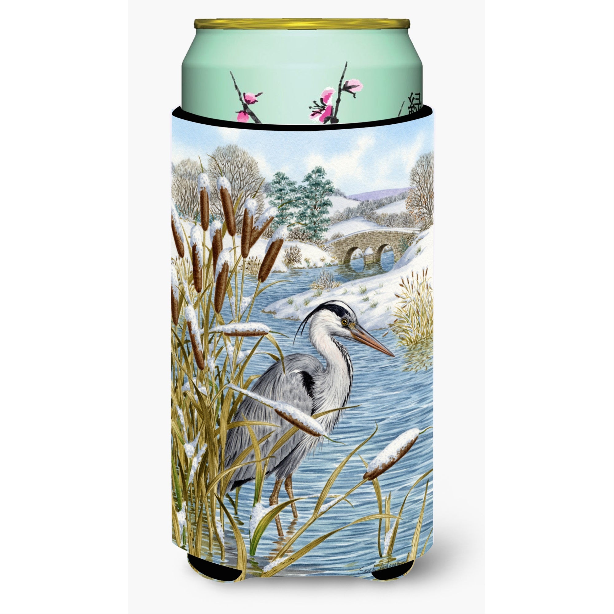 'Caroline'S Treasures Blue Heron Tall Boy Koozie Hugger, Multicolor''