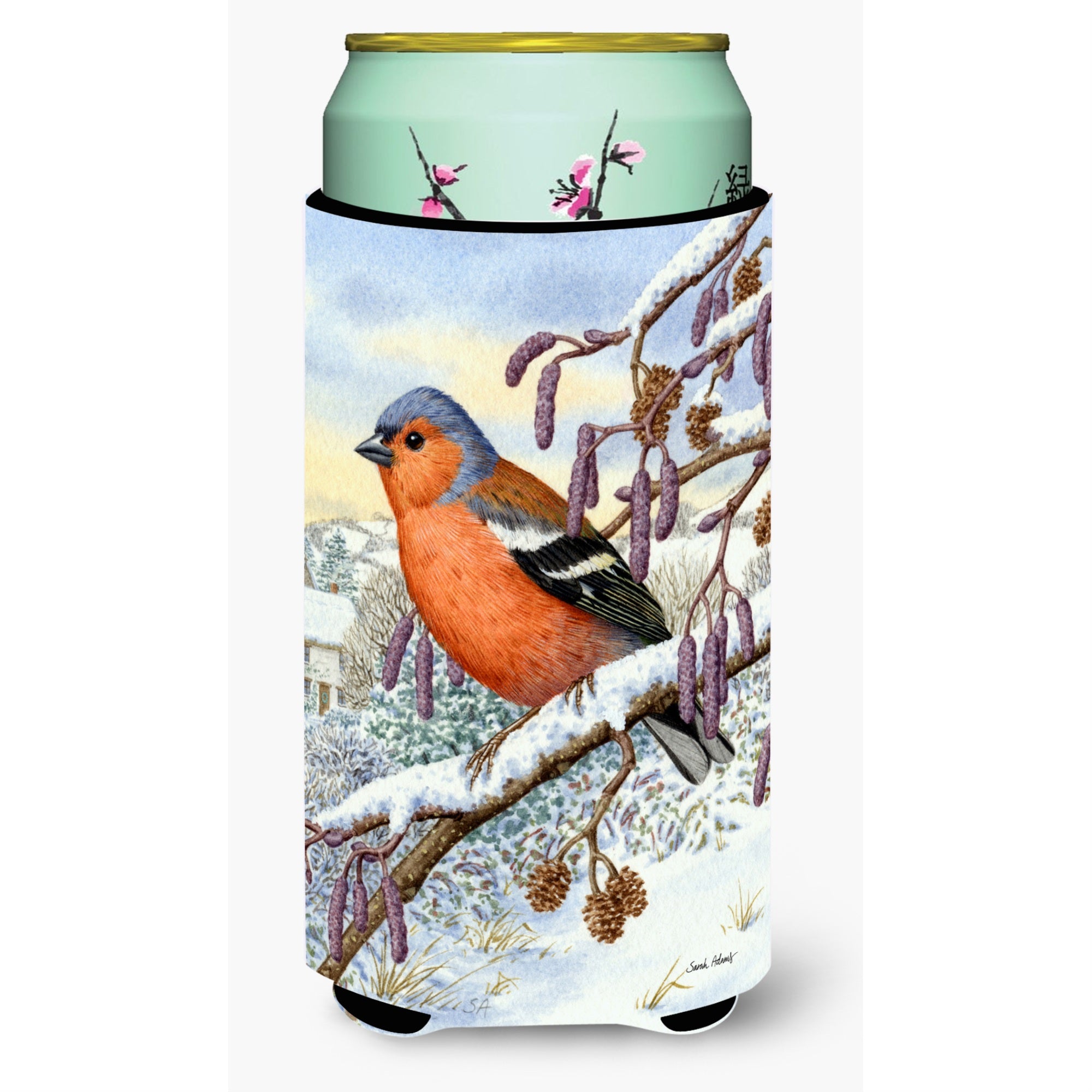 'Caroline'S Treasures Asa2066Tbc Eurasian Bullfinch Tall Boy Koozie Hugger, Multicolor''