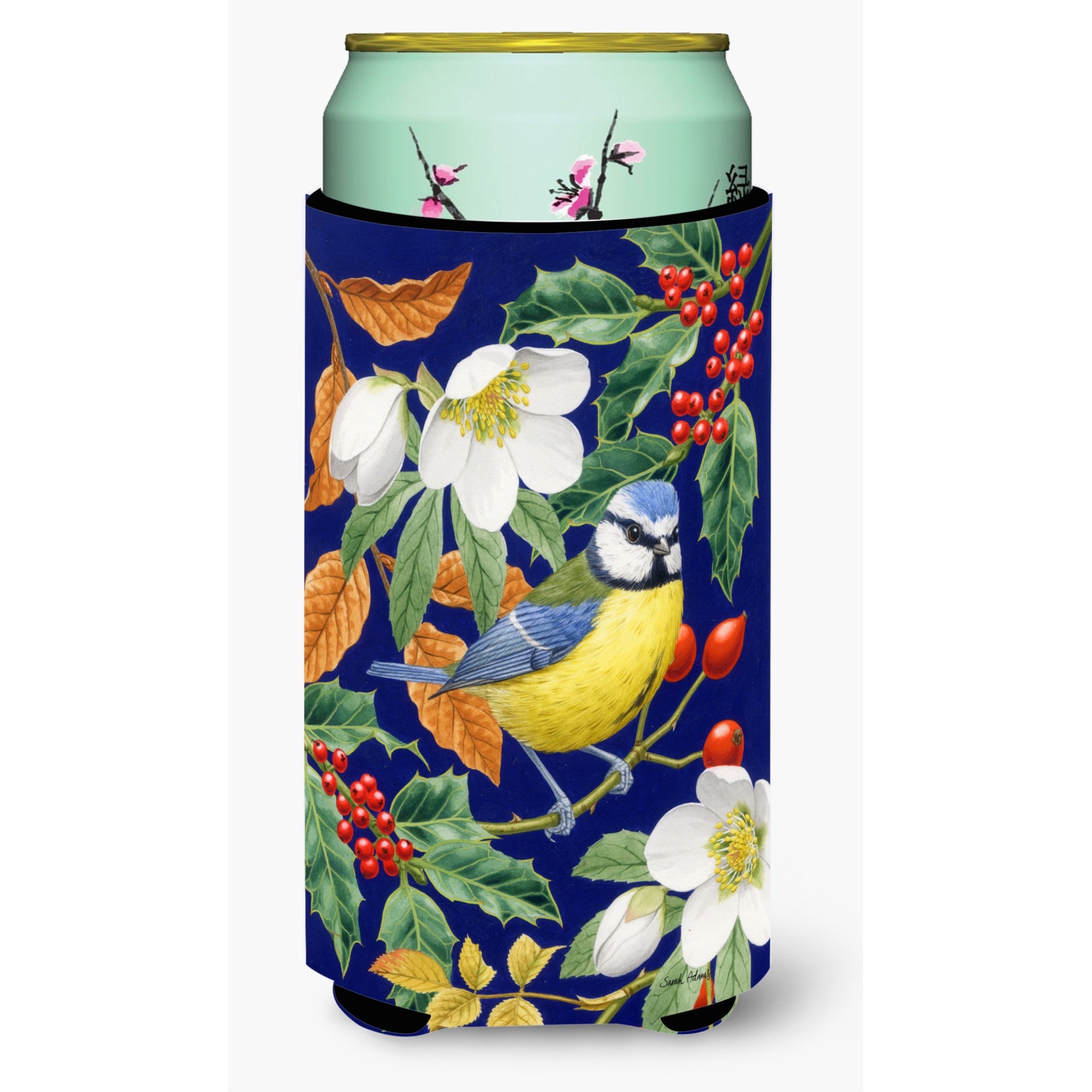 'Caroline'S Treasures Eurasian Blue Tit Tall Boy Koozie Hugger, Multicolor''