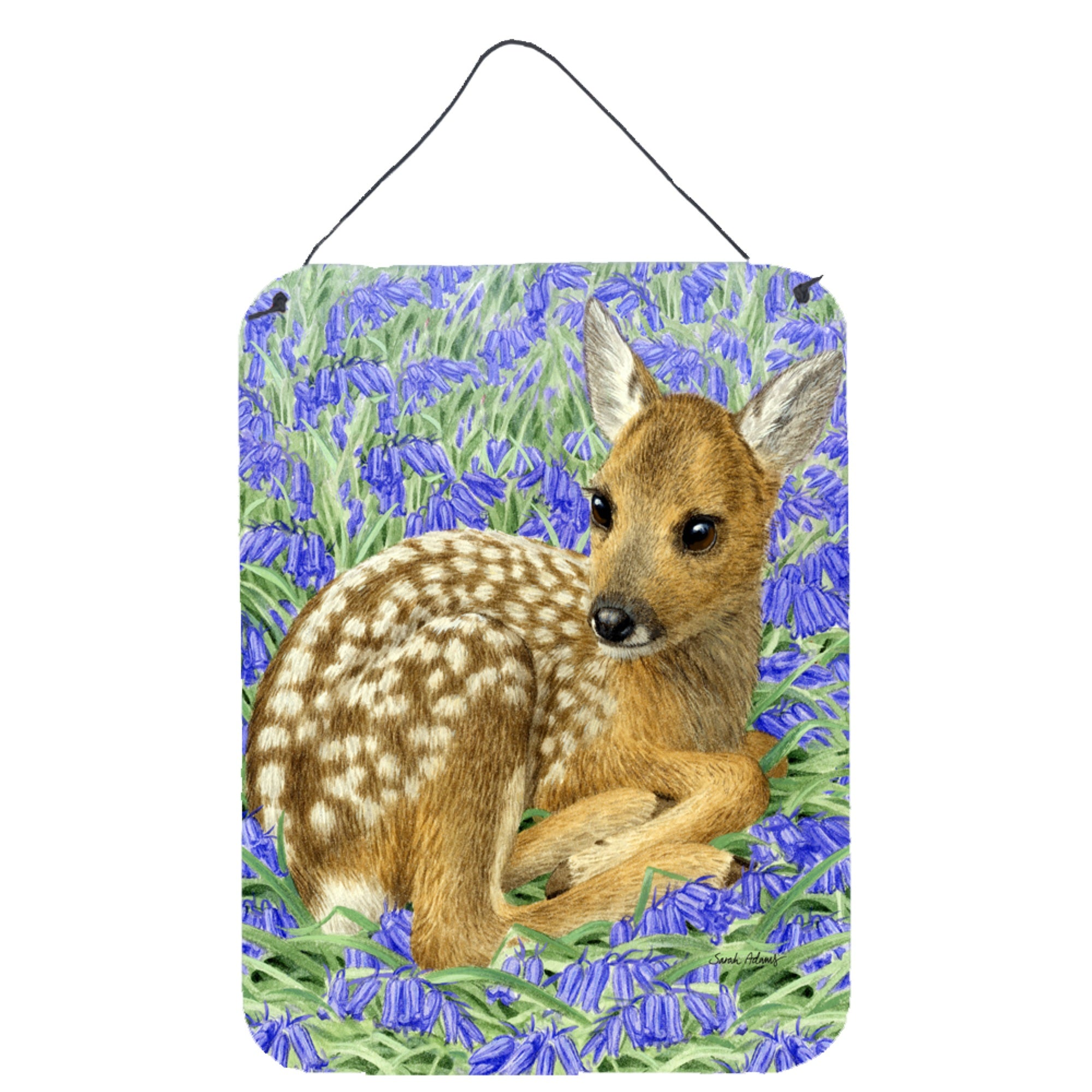 'Caroline'S Treasures Deer Fawn Wall Or Door Hanging Prints Asa2082Ds1216, 16Hx12W, Multicolor''
