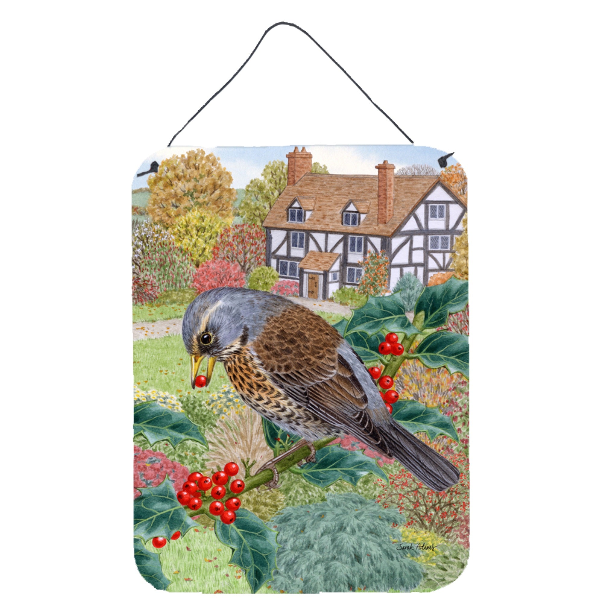 'Caroline'S Treasures Fieldfare Wall Or Door Hanging Prints Asa2092Ds1216, 16Hx12W, Multicolor''