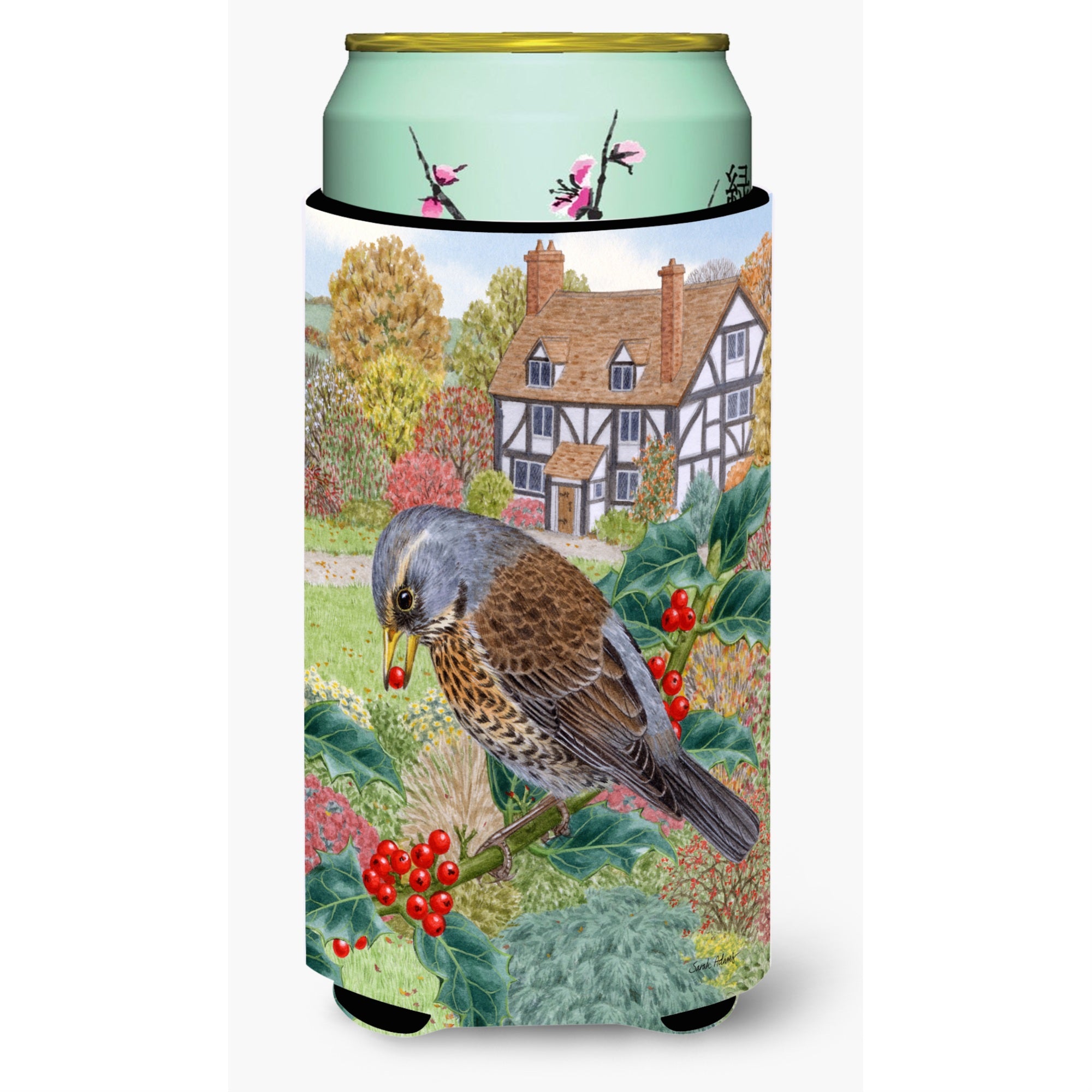 'Caroline'S Treasures Fieldfare Tall Boy Koozie Hugger, Multicolor''
