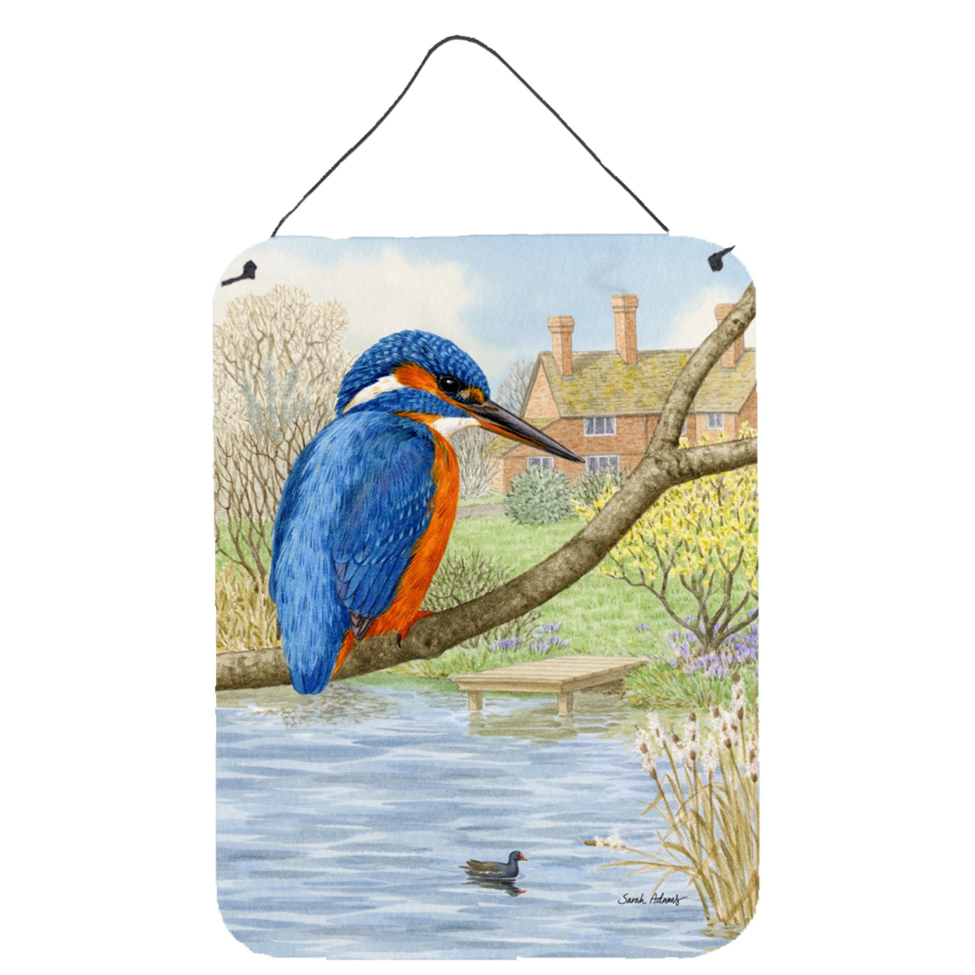 'Caroline'S Treasures Kingfisher Wall Or Door Hanging Prints Asa2093Ds1216, 16Hx12W, Multicolor''