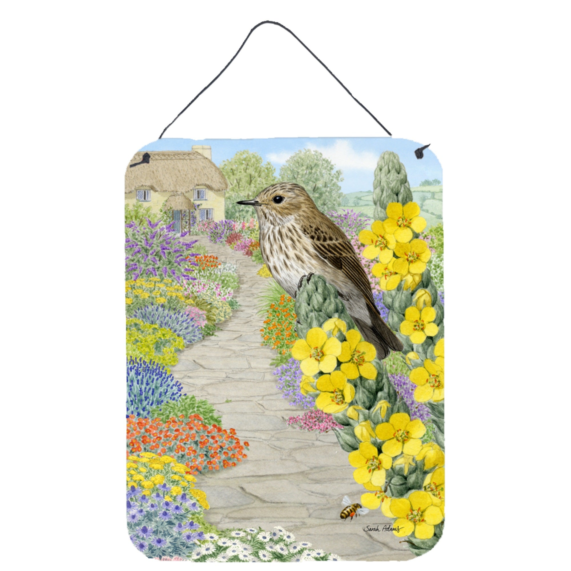 'Caroline'S Treasures Spotted Flycatcher Wall Or Door Hanging Prints Asa2095Ds1216, 16Hx12W, Multicolor''