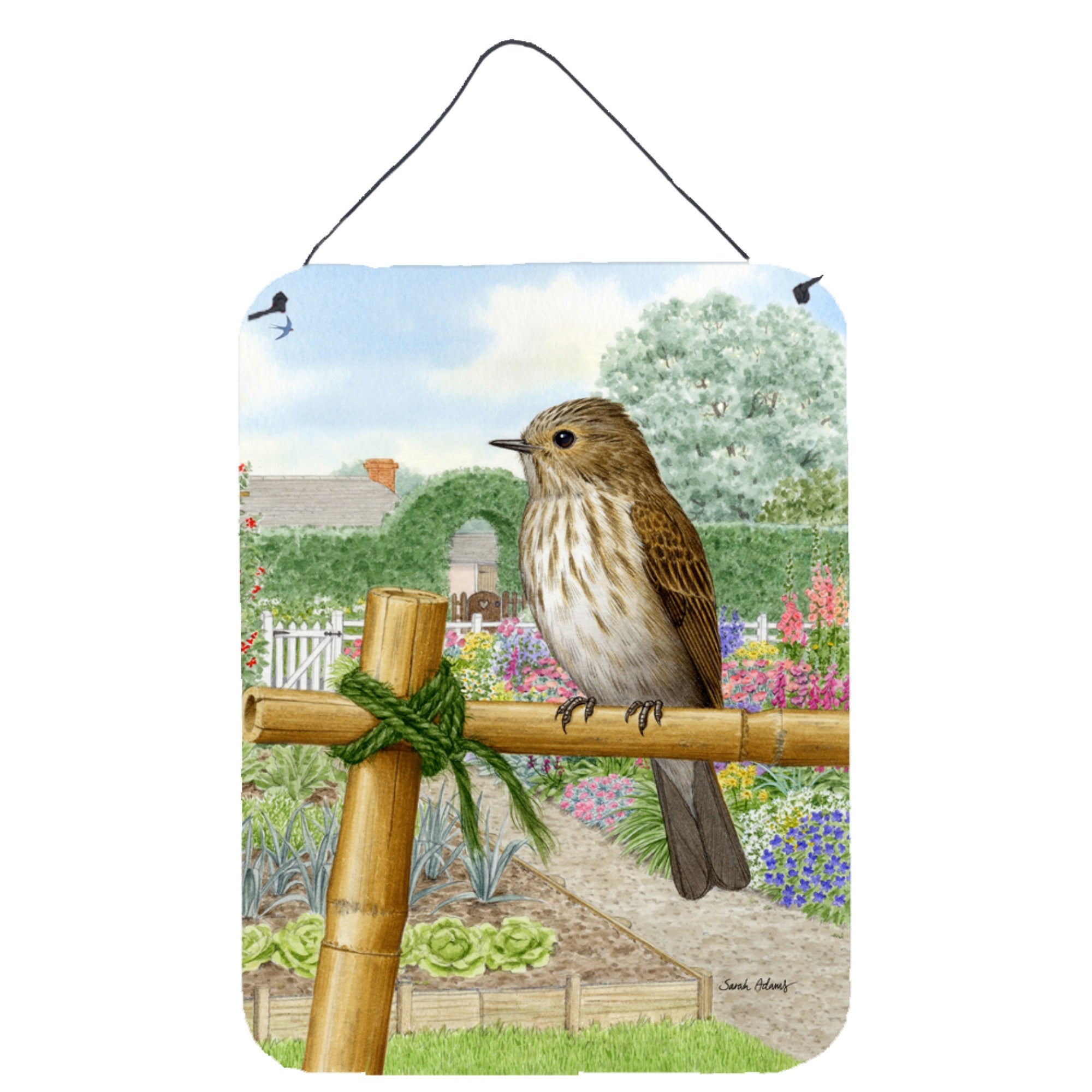 'Caroline'S Treasures Spotted Flycatcher Wall Or Door Hanging Prints Asa2100Ds1216, 16Hx12W, Multicolor''