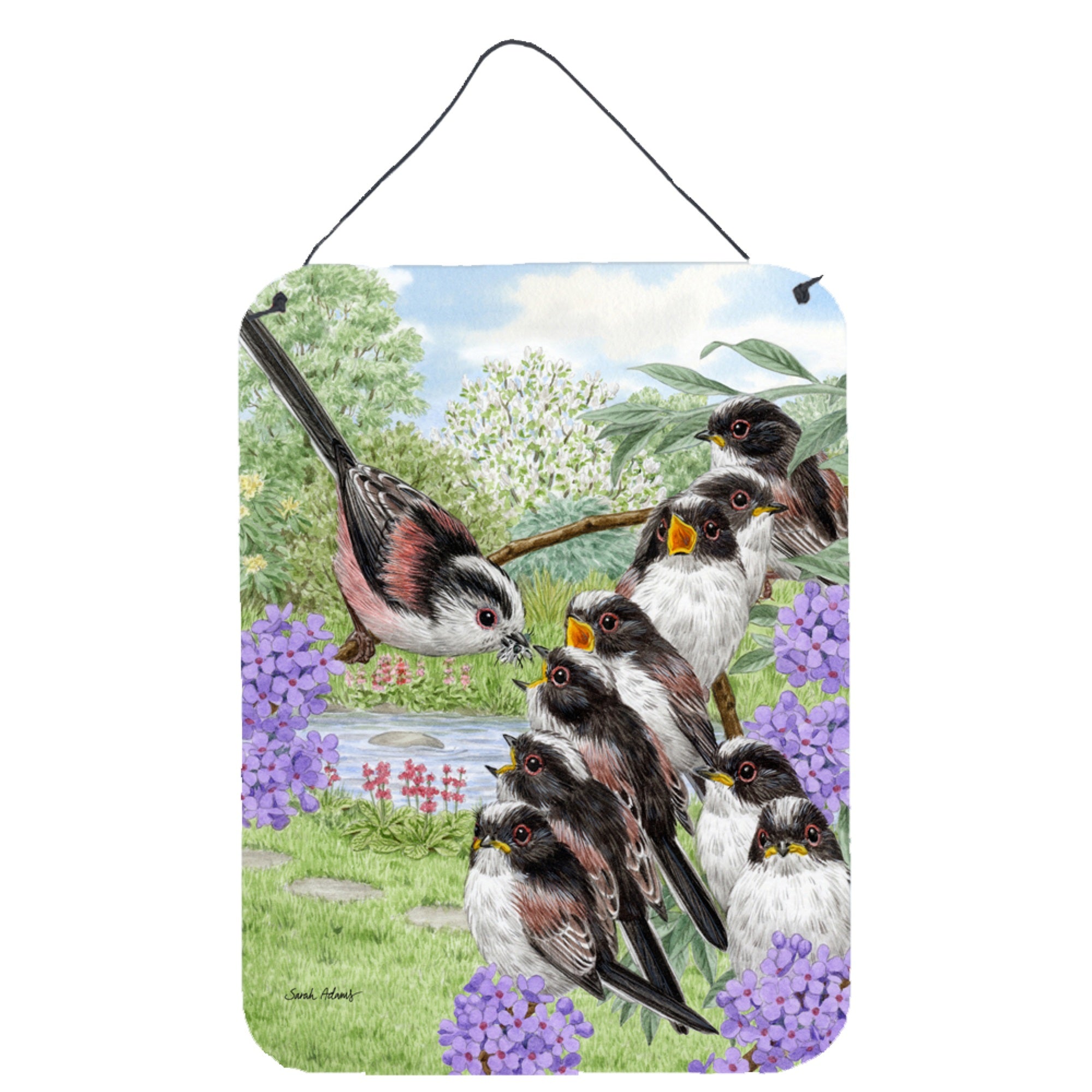 'Caroline'S Treasures Long Tailed Tits Wall Or Door Hanging Prints Asa2102Ds1216, 16Hx12W, Multicolor''