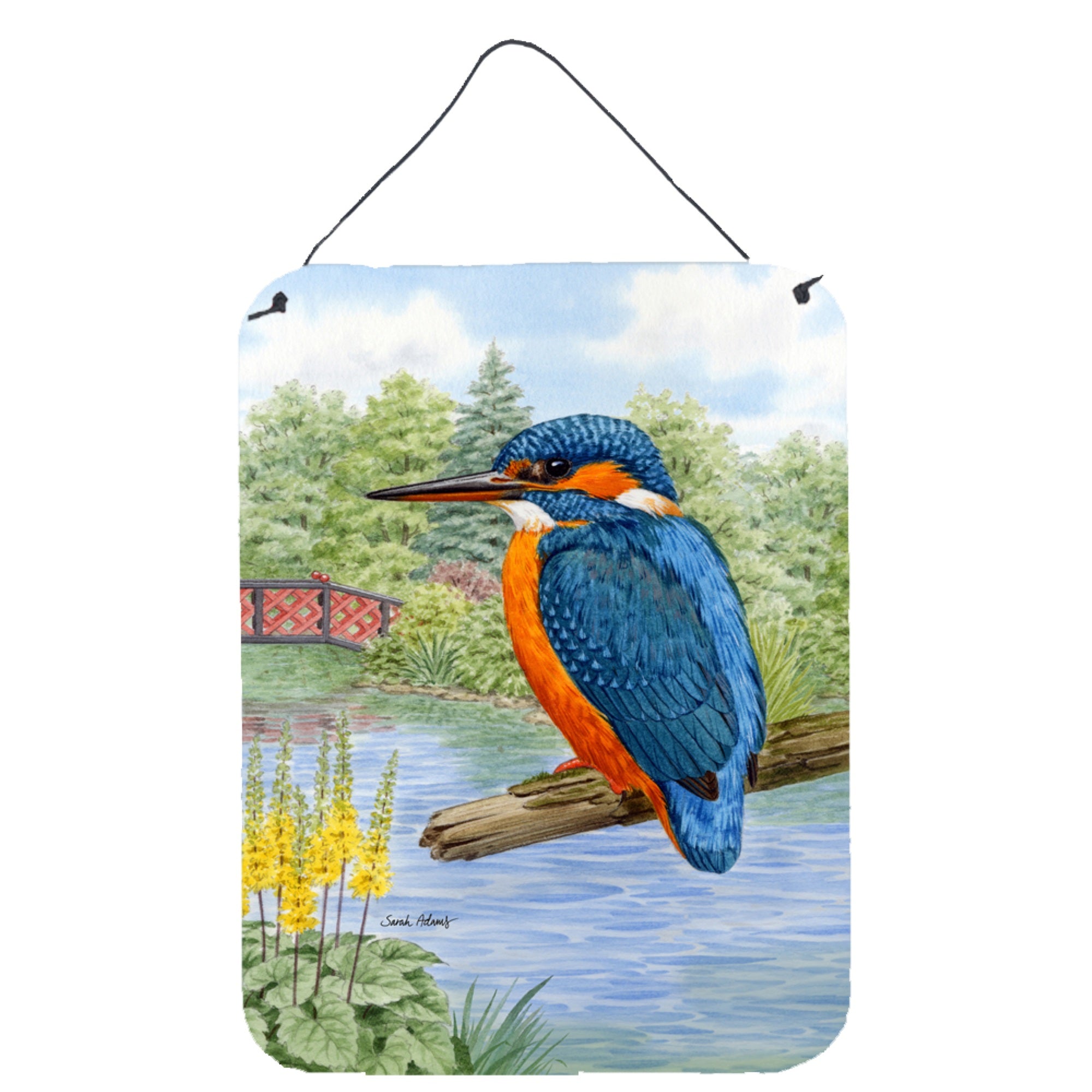 'Caroline'S Treasures Kingfisher Wall Or Door Hanging Prints Asa2104Ds1216, 16Hx12W, Multicolor''