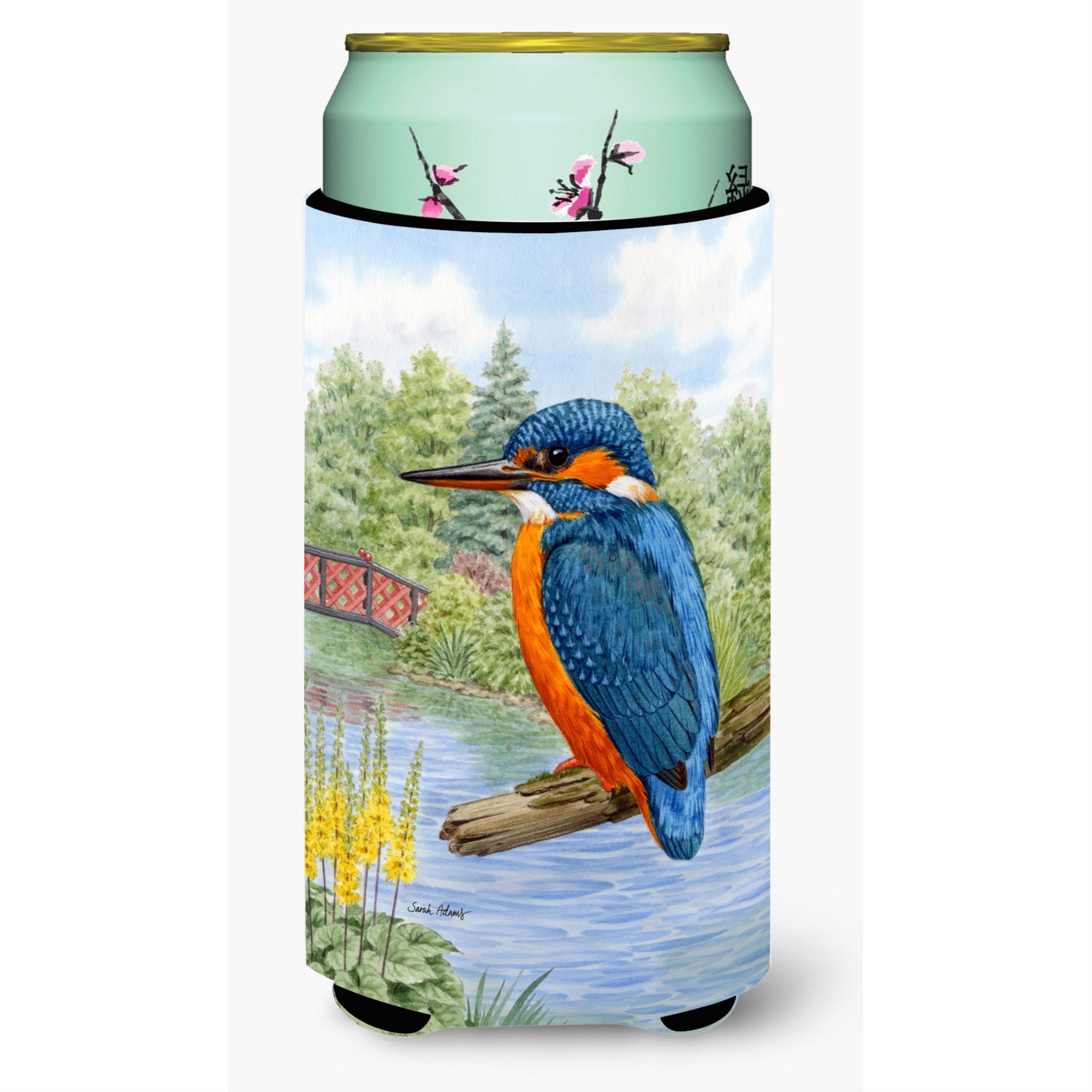 'Caroline'S Treasures Asa2104Tbc Kingfisher Tall Boy Koozie Hugger, Multicolor''