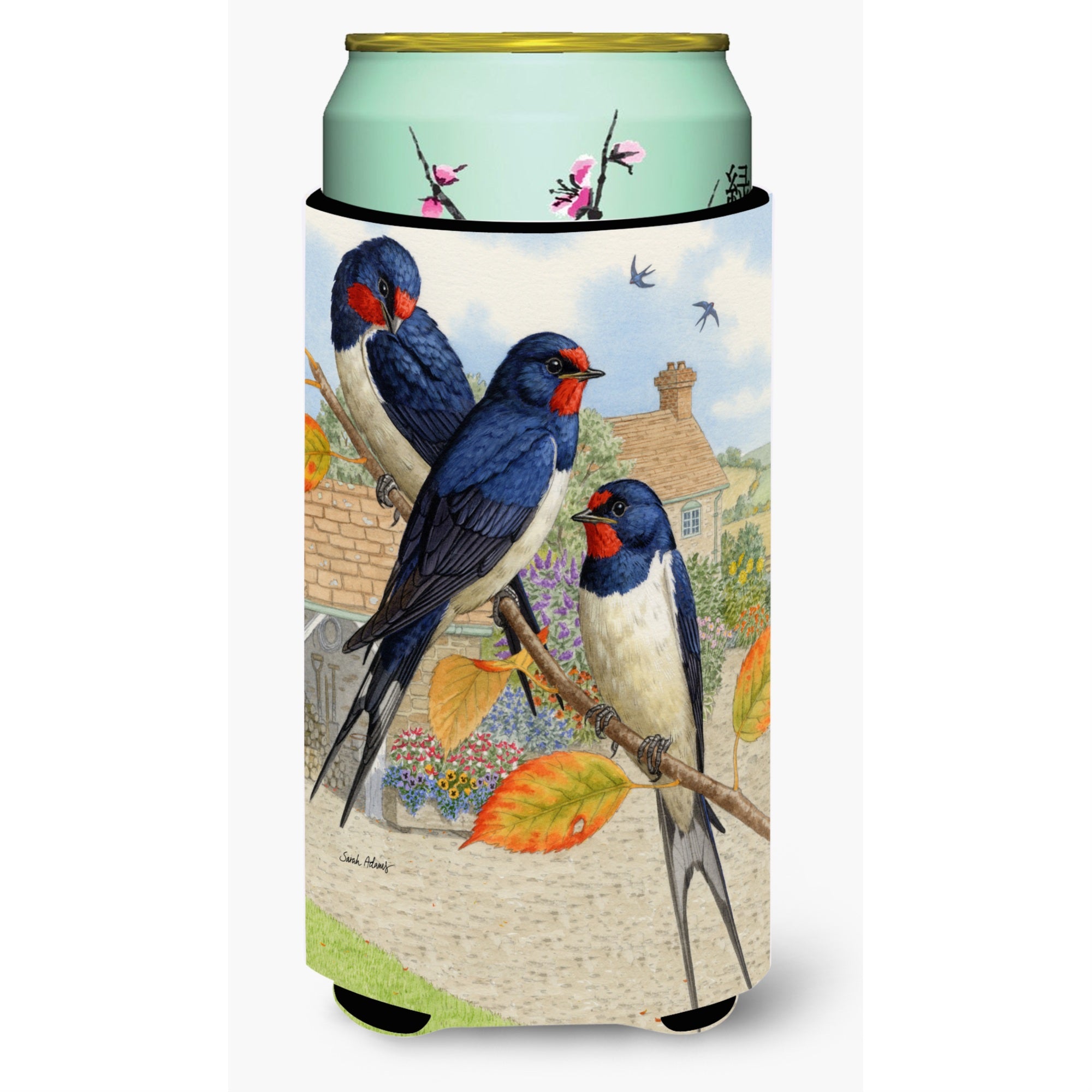 'Caroline'S Treasures Barn Swallows Tall Boy Koozie Hugger, Multicolor''