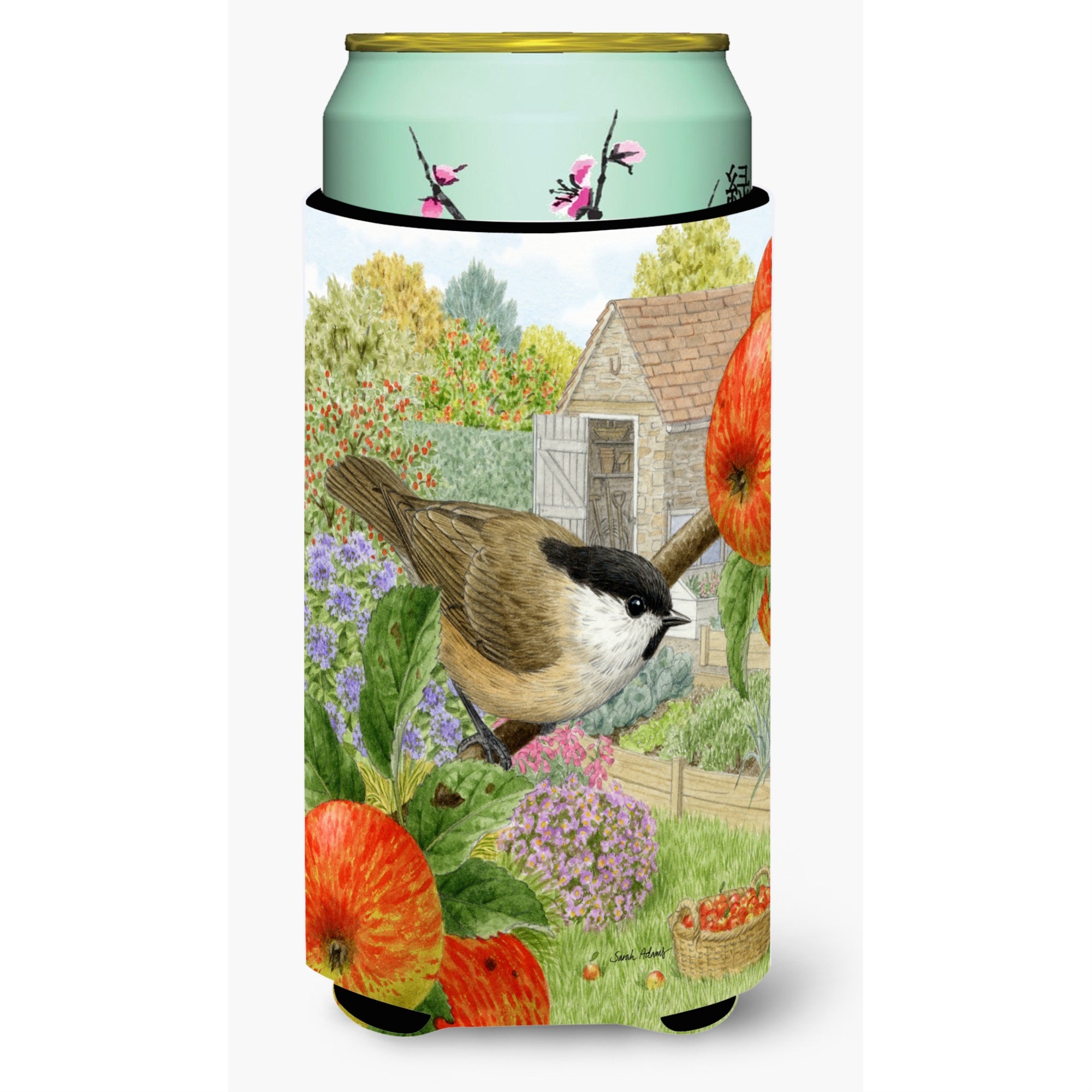 'Caroline'S Treasures Asa2111Tbc Coal Tits Tall Boy Koozie Hugger, Multicolor''