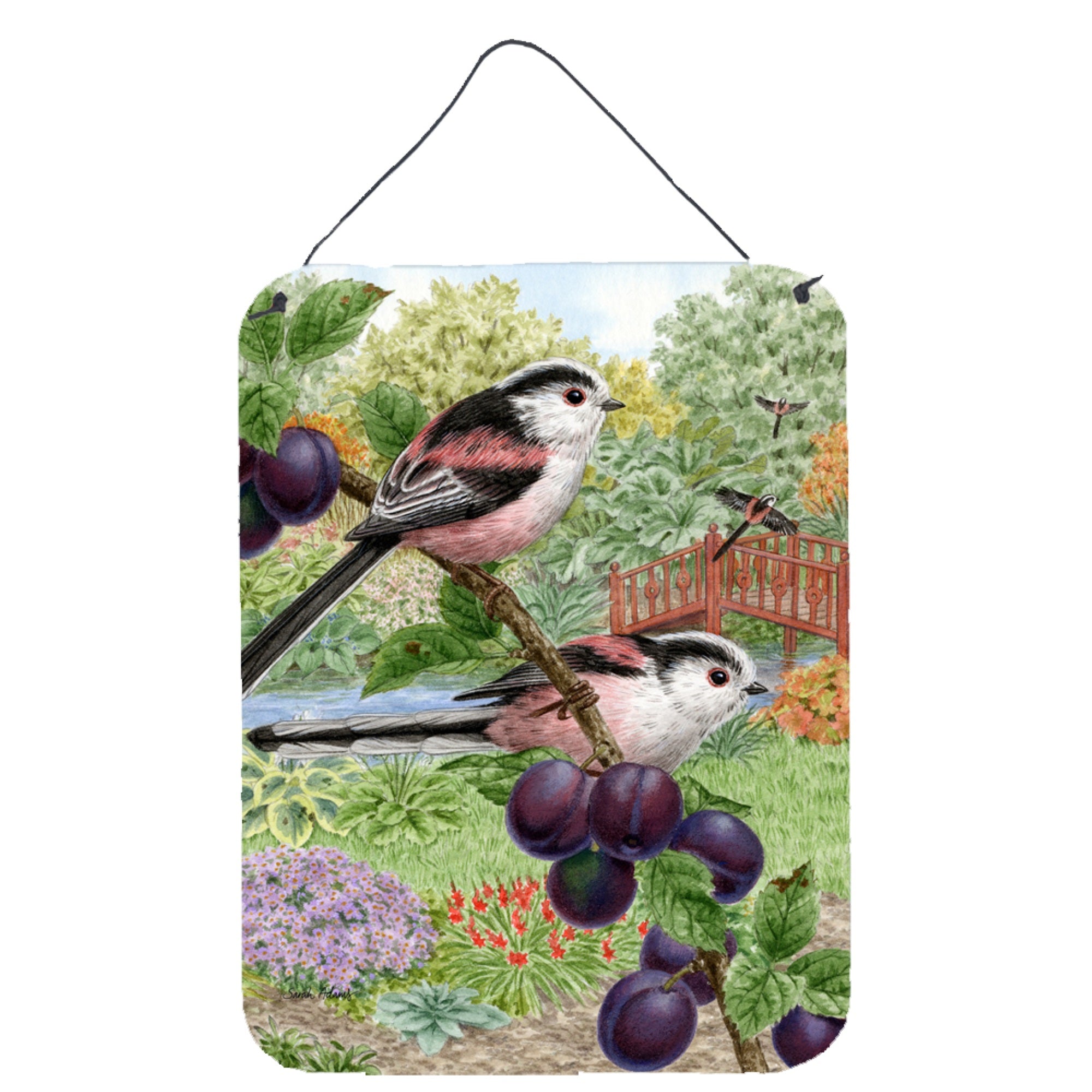 'Caroline'S Treasures Long Tailed Tits Wall Or Door Hanging Prints Asa2115Ds1216, 16Hx12W, Multicolor''