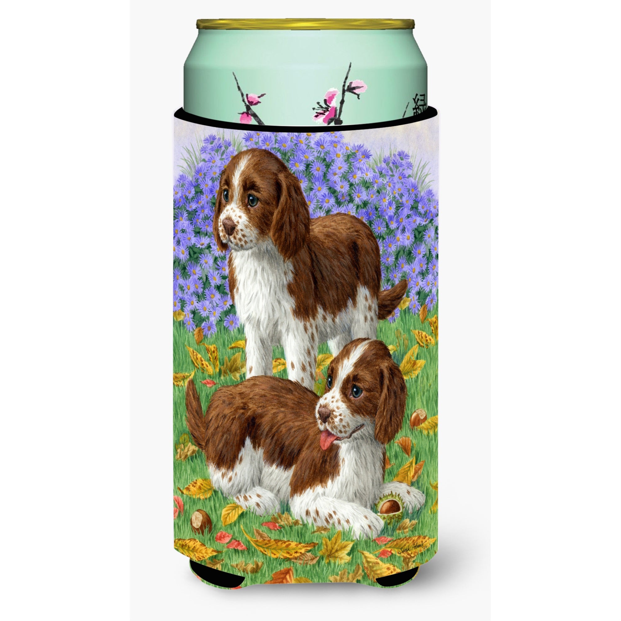 'Caroline'S Treasures Welsh Springer Spaniel Pups Tall Boy Koozie Hugger, Multicolor''