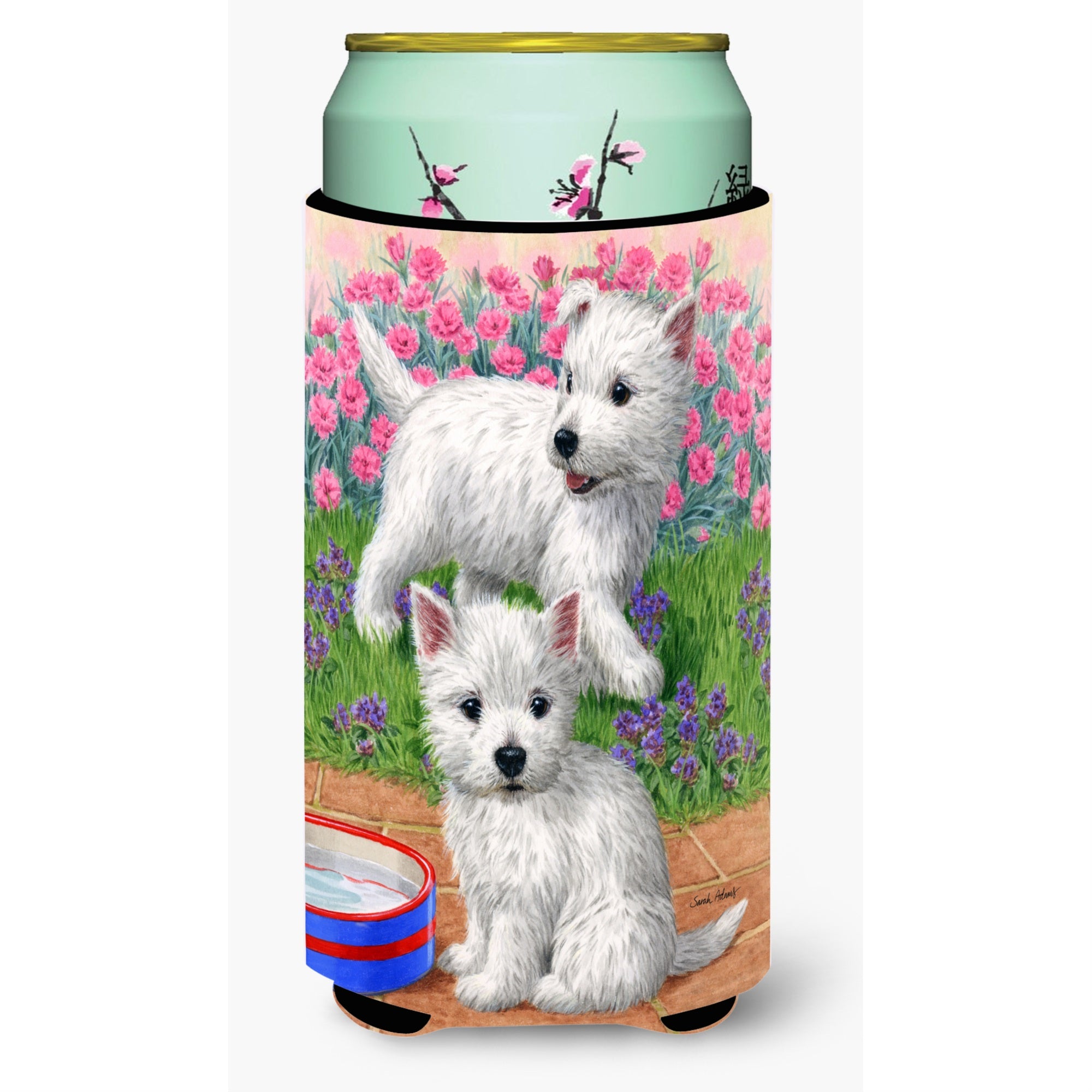 'Caroline'S Treasures Westie Pups Tall Boy Koozie Hugger, Multicolor''