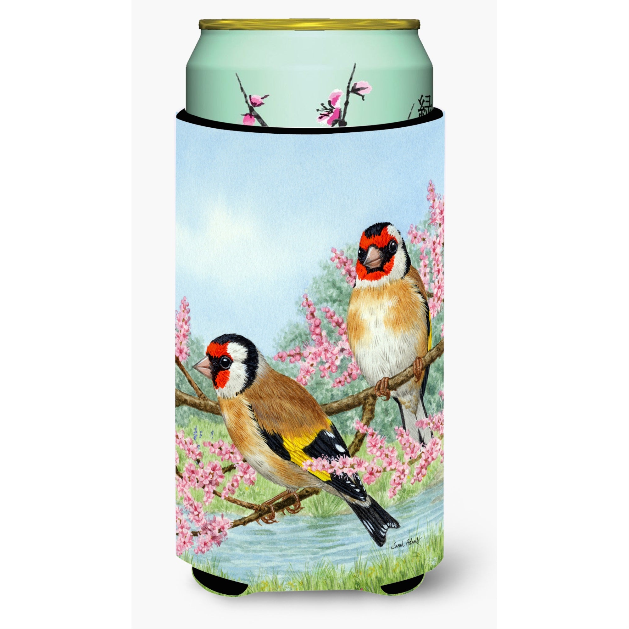 'Caroline'S Treasures Asa2119Tbc European Goldfinches Tall Boy Koozie Hugger, Multicolor''
