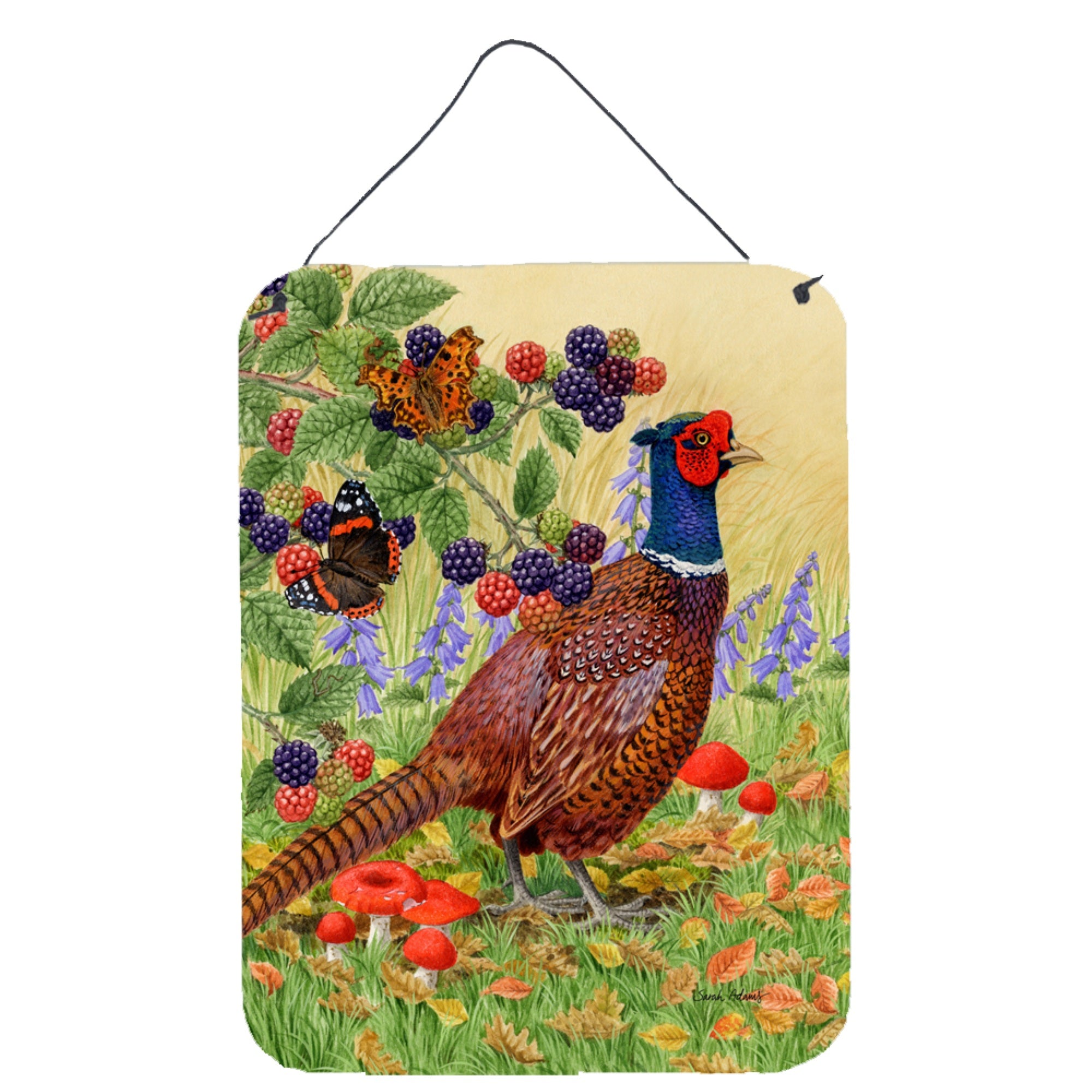 'Caroline'S Treasures Pheasant Wall Or Door Hanging Prints Asa2121Ds1216, 16Hx12W, Multicolor''
