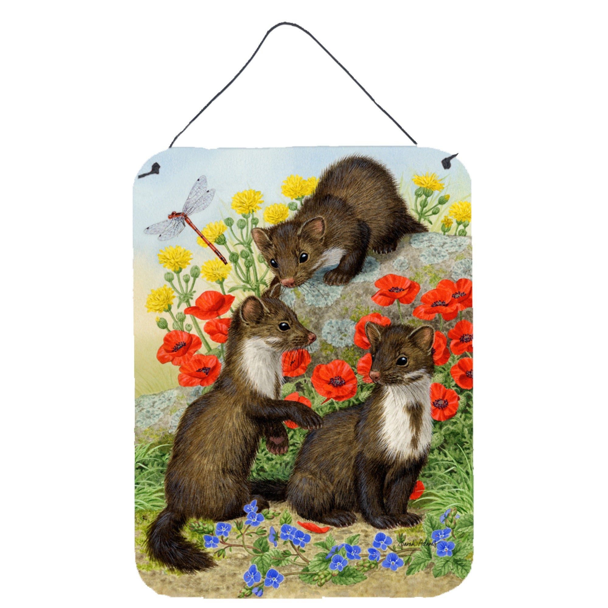 'Caroline'S Treasures Stone Martins Beech Marten Wall Or Door Hanging Prints Asa2122Ds1216, 16Hx12W, Multicolor''