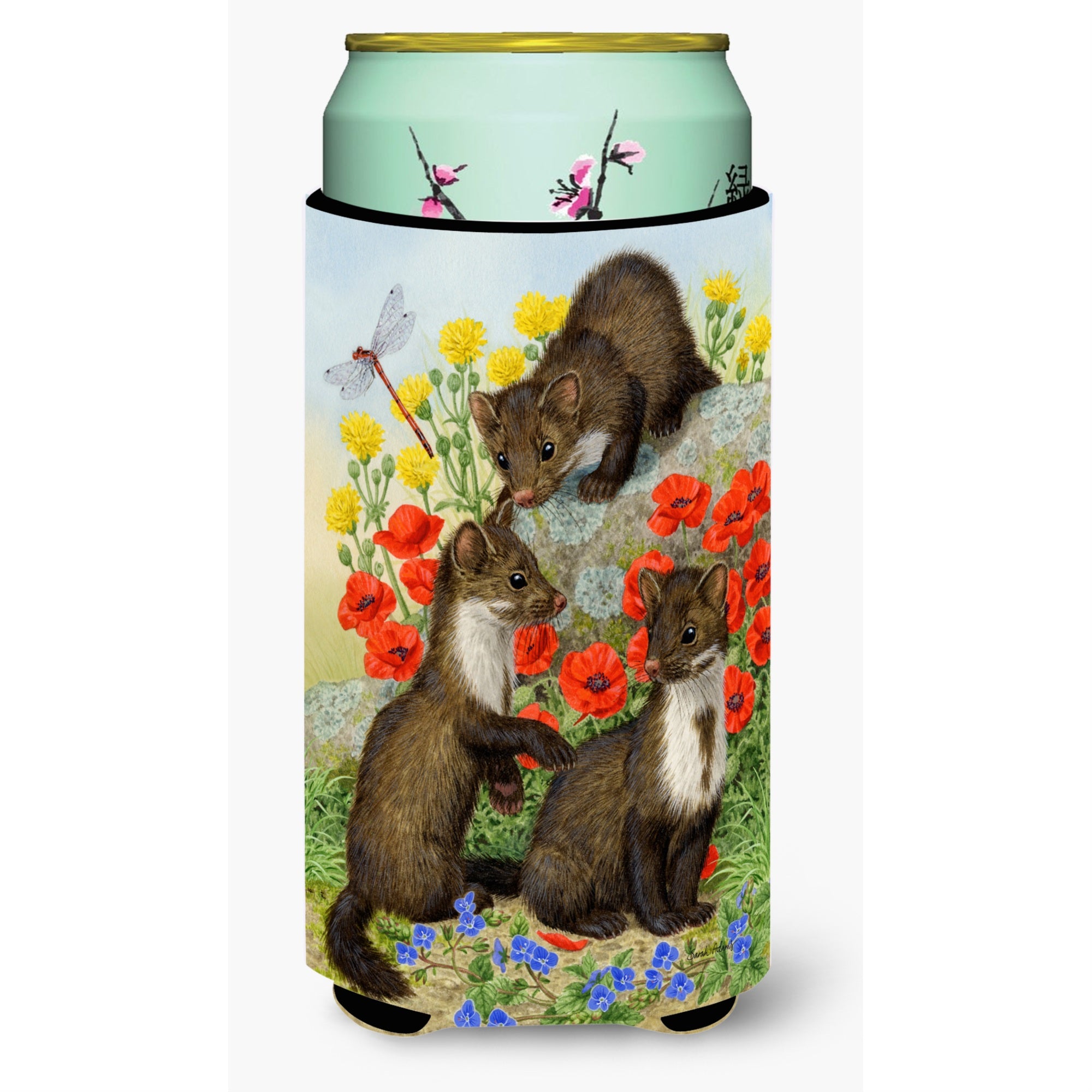 'Caroline'S Treasures Stone Martins Beech Marten Tall Boy Koozie Hugger, Multicolor''