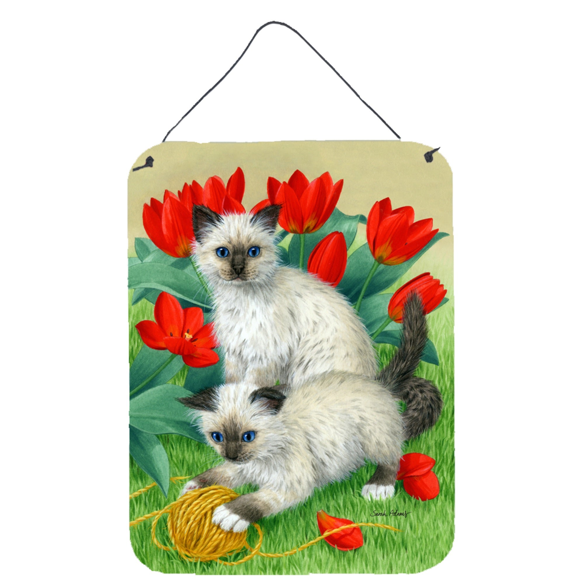 'Caroline'S Treasures Birman Kittens Wall Or Door Hanging Prints Asa2125Ds1216, 16Hx12W, Multicolor''