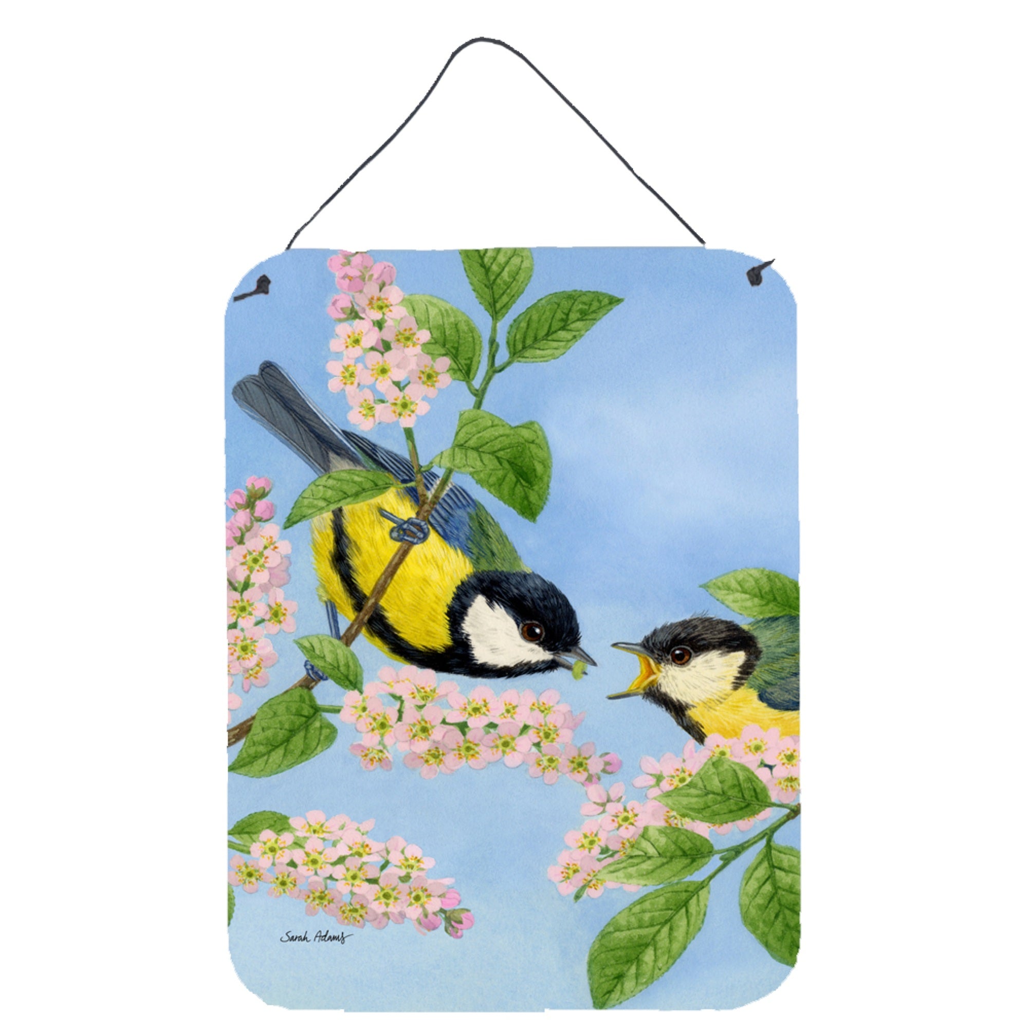 'Caroline'S Treasures Eurasian Blue Tits Birds Wall Or Door Hanging Prints Asa2128Ds1216, 16Hx12W, Multicolor''
