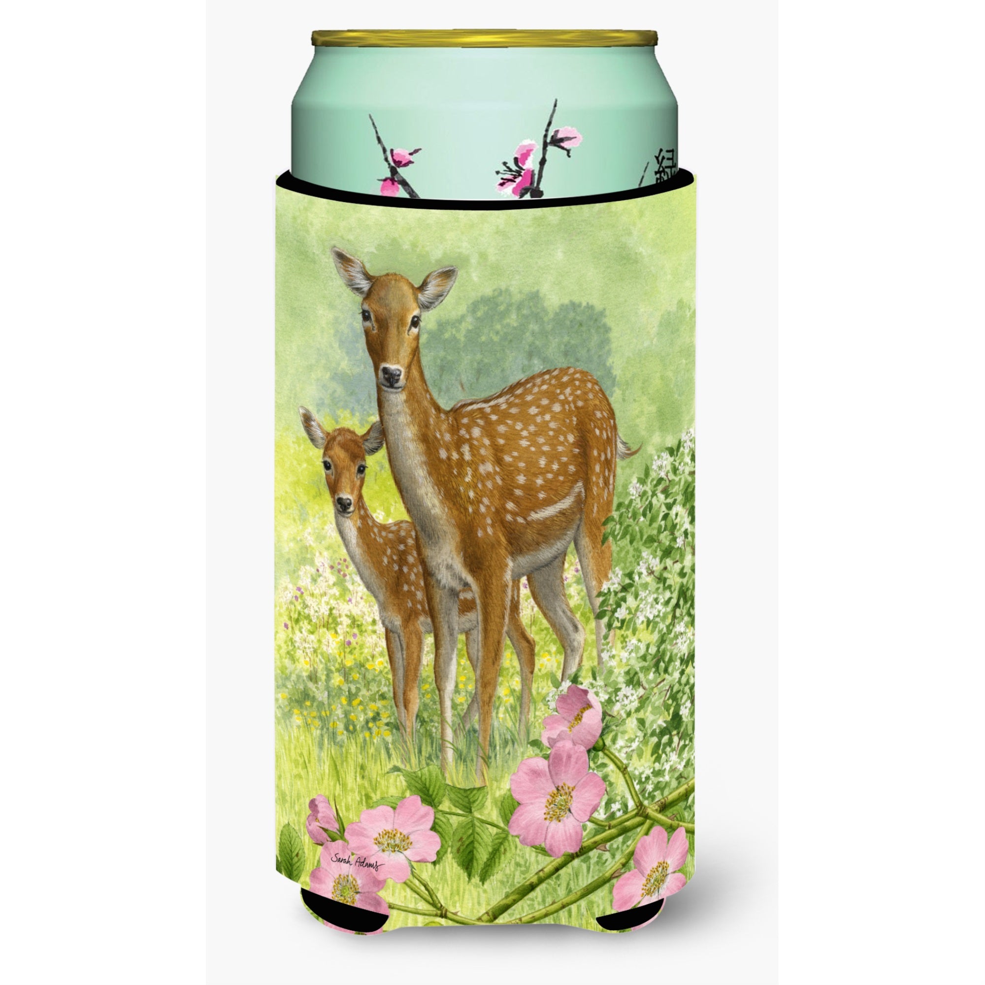 'Caroline'S Treasures Fallow Deer And Calf Tall Boy Koozie Hugger, Multicolor''