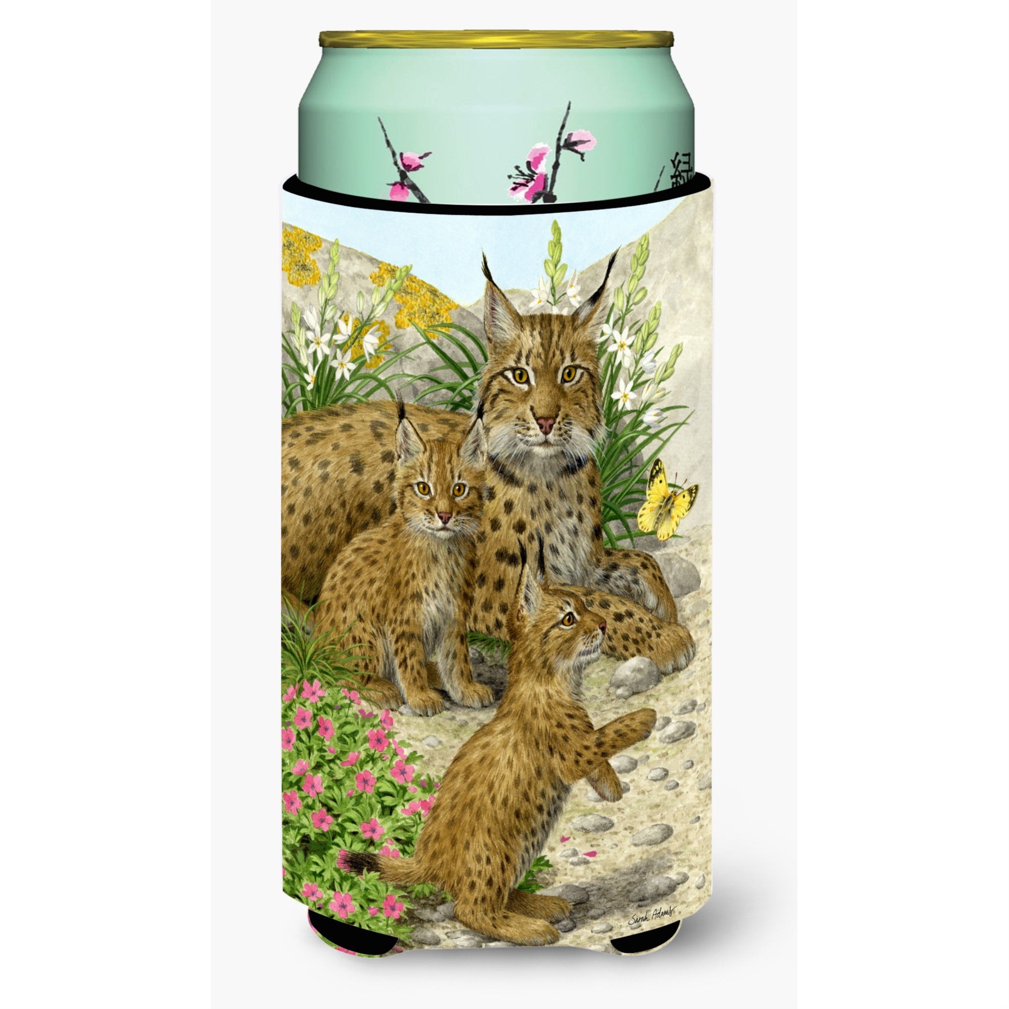 'Caroline'S Treasures Lynx And Cubs Tall Boy Koozie Hugger, Multicolor''