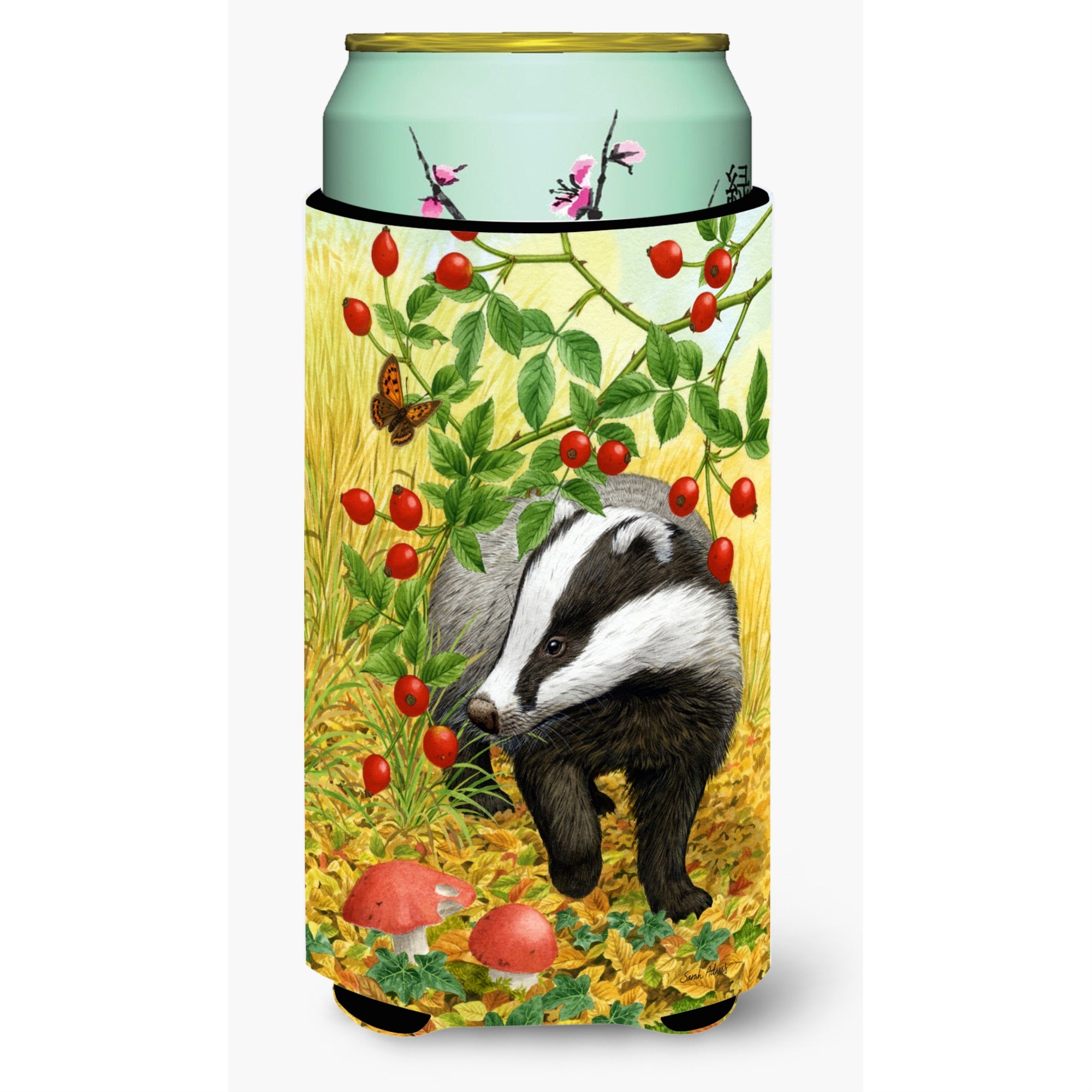 'Caroline'S Treasures Badger Tall Boy Koozie Hugger, Multicolor''
