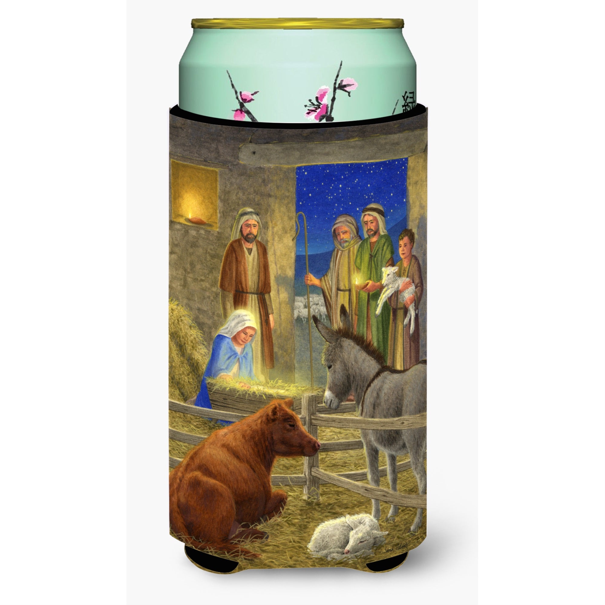 'Caroline'S Treasures Nativity Scene Tall Boy Koozie Hugger, Multicolor''