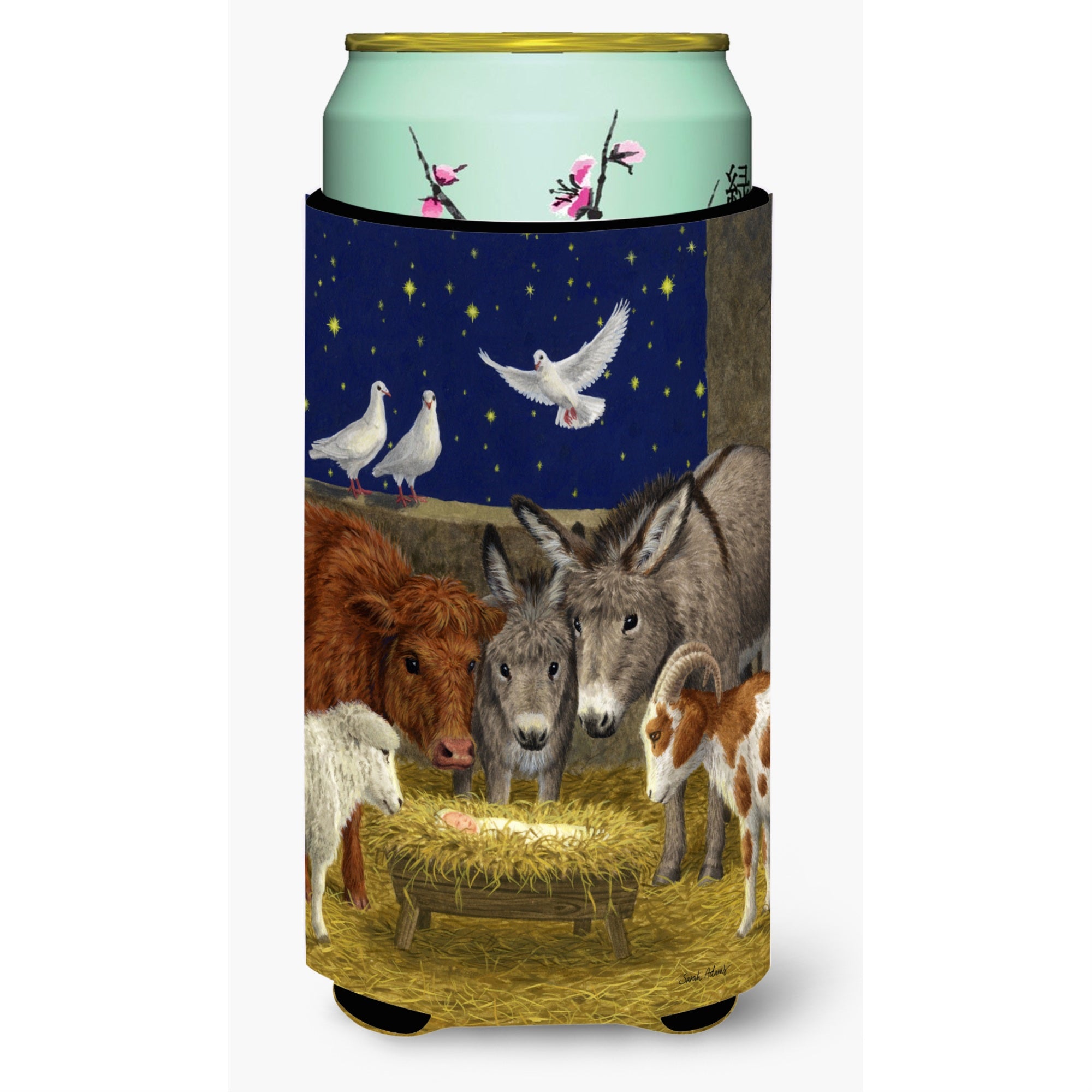 'Caroline'S Treasures Nativity Scene With Just Animals Tall Boy Koozie Hugger, Multicolor''