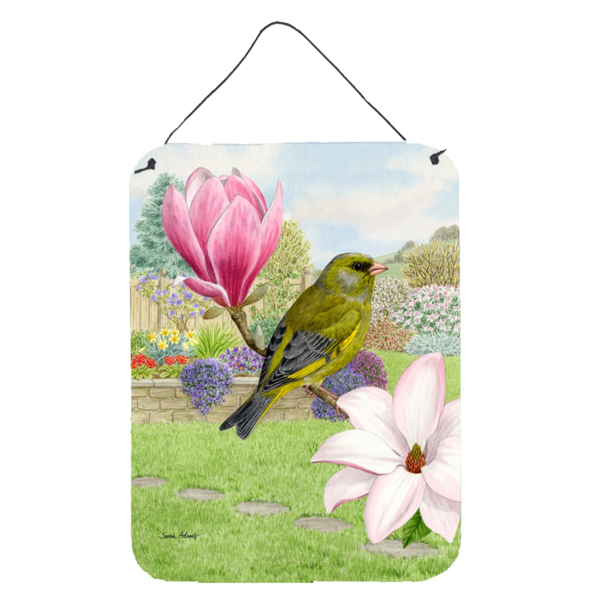 'Caroline'S Treasures European Greenfinch Wall Or Door Hanging Prints Asa2145Ds1216, 16Hx12W, Multicolor''