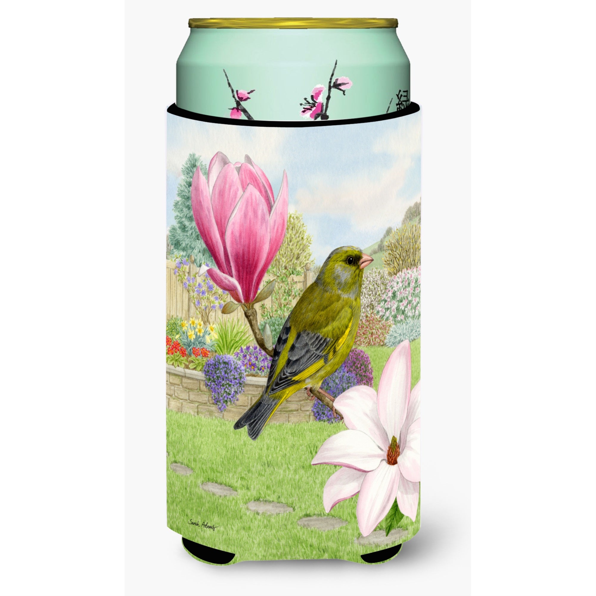 'Caroline'S Treasures Asa2145Tbc European Greenfinch Tall Boy Koozie Hugger, Multicolor''