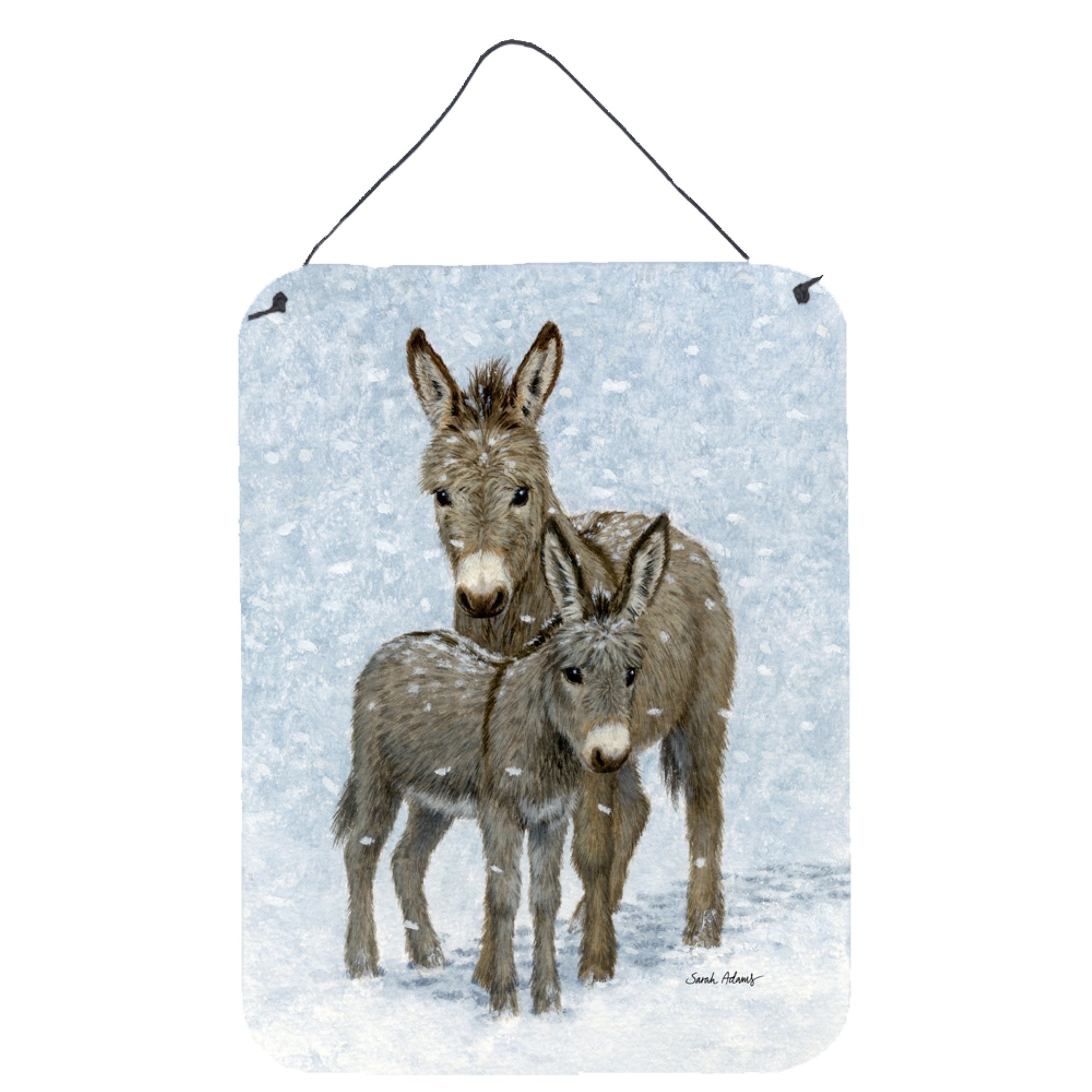 'Caroline'S Treasures Donkeys Wall Or Door Hanging Prints Asa2149Ds1216, 16Hx12W, Multicolor''