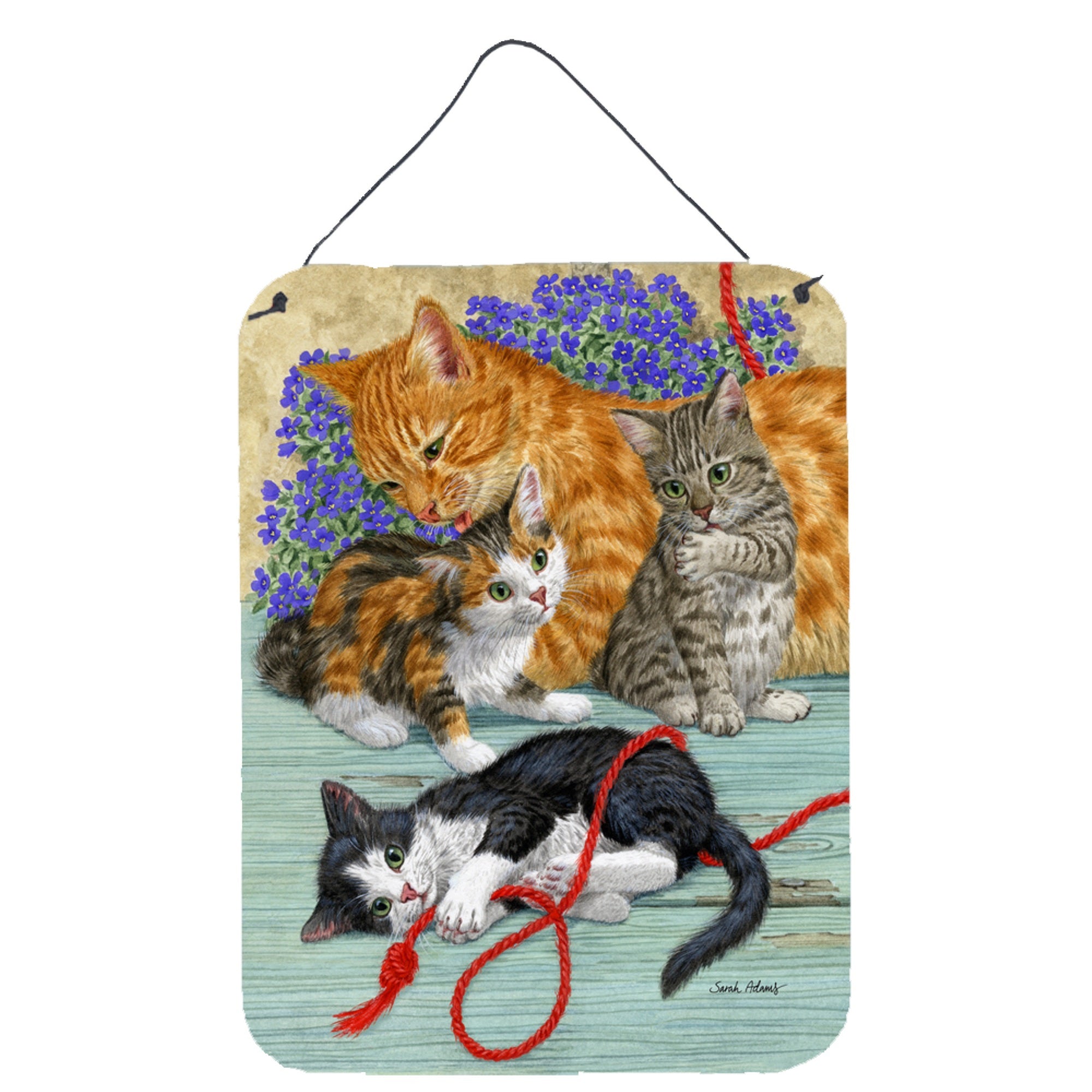 'Caroline'S Treasures Cats Wall Or Door Hanging Prints Asa2150Ds1216, 16Hx12W, Multicolor''