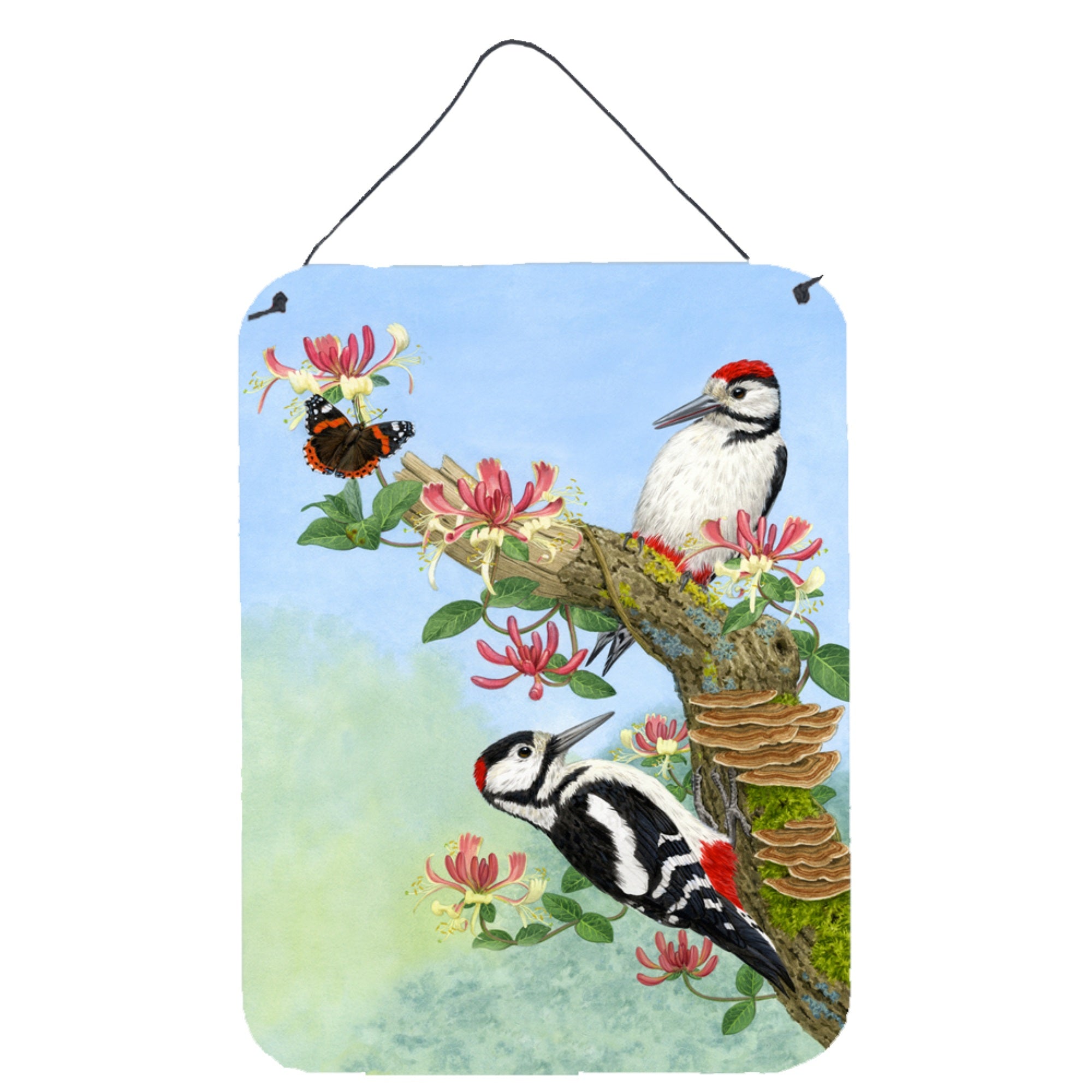 'Caroline'S Treasures Woodpeckers Wall Or Door Hanging Prints Asa2153Ds1216, 16Hx12W, Multicolor''