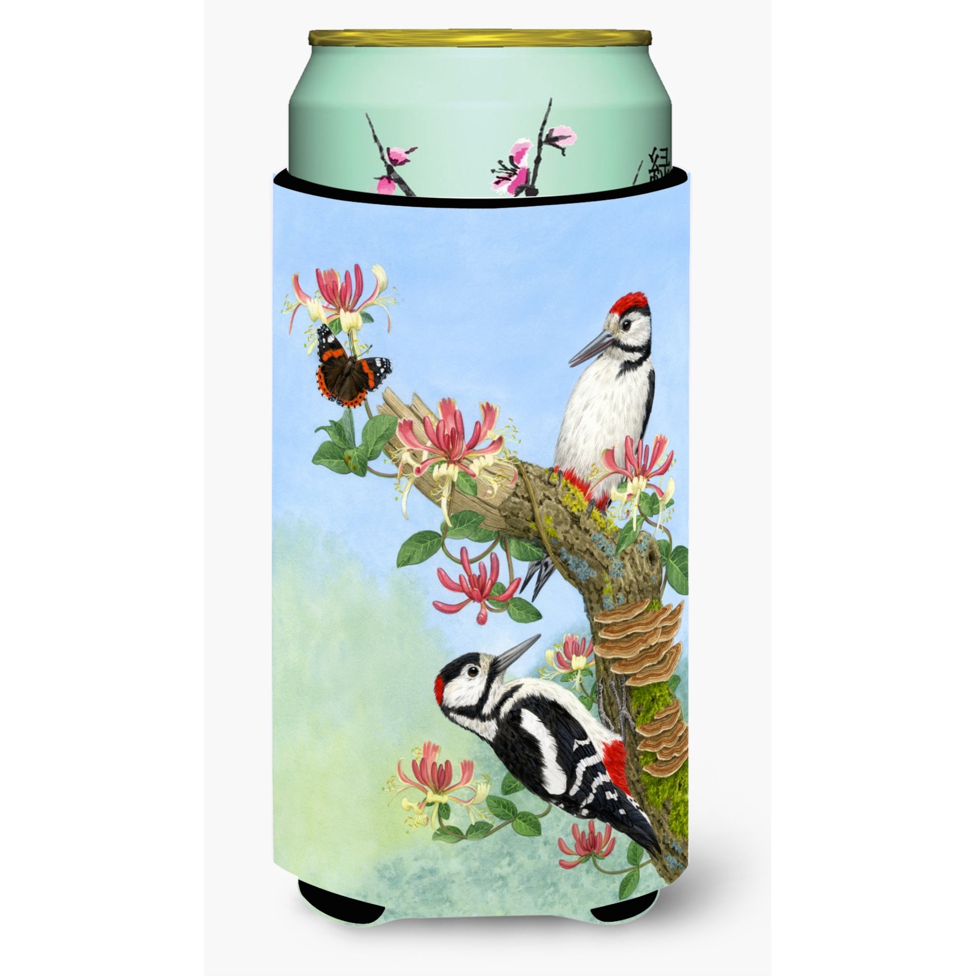 'Caroline'S Treasures Woodpeckers Tall Boy Koozie Hugger, Multicolor''