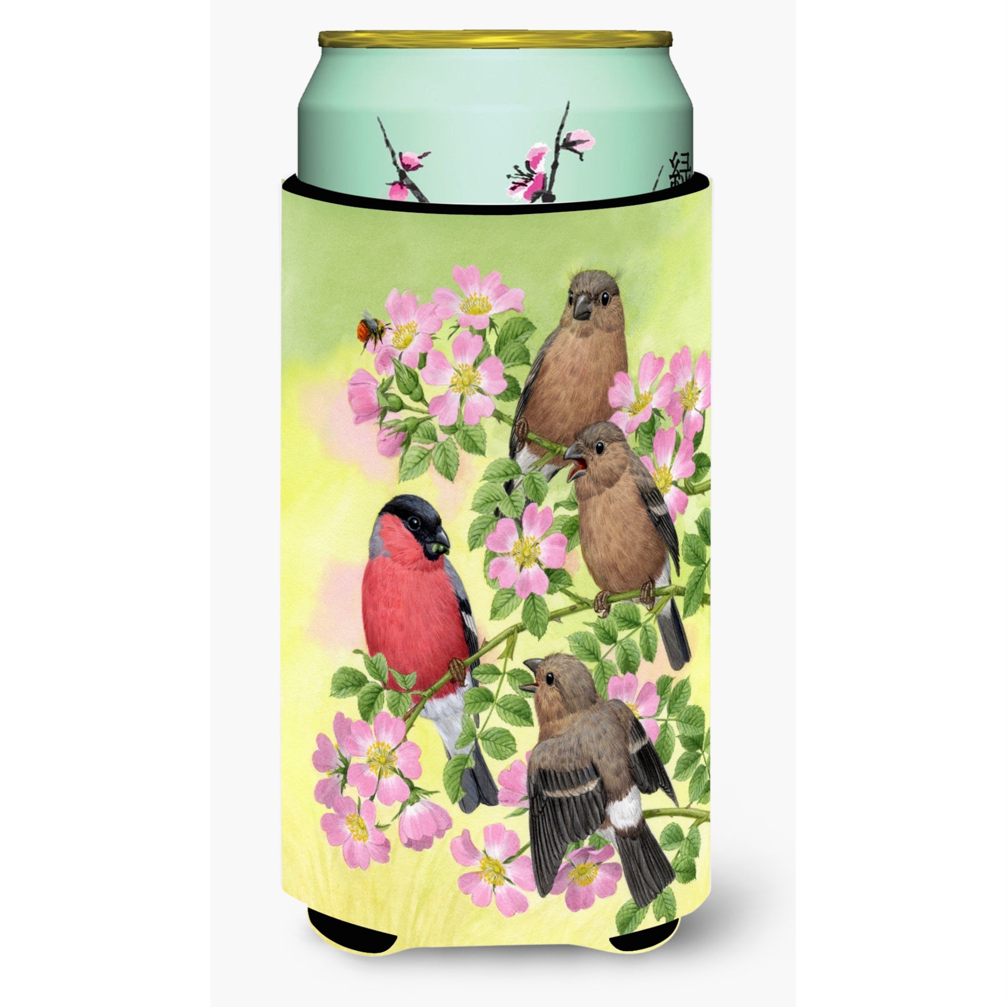 'Caroline'S Treasures Asa2154Tbc Eurasian Bullfinches Tall Boy Koozie Hugger, Multicolor''