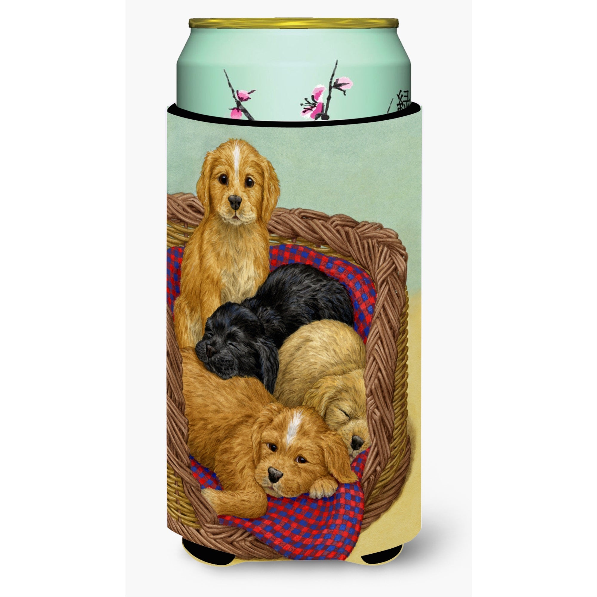 'Caroline'S Treasures Puppies Tall Boy Koozie Hugger, Multicolor''