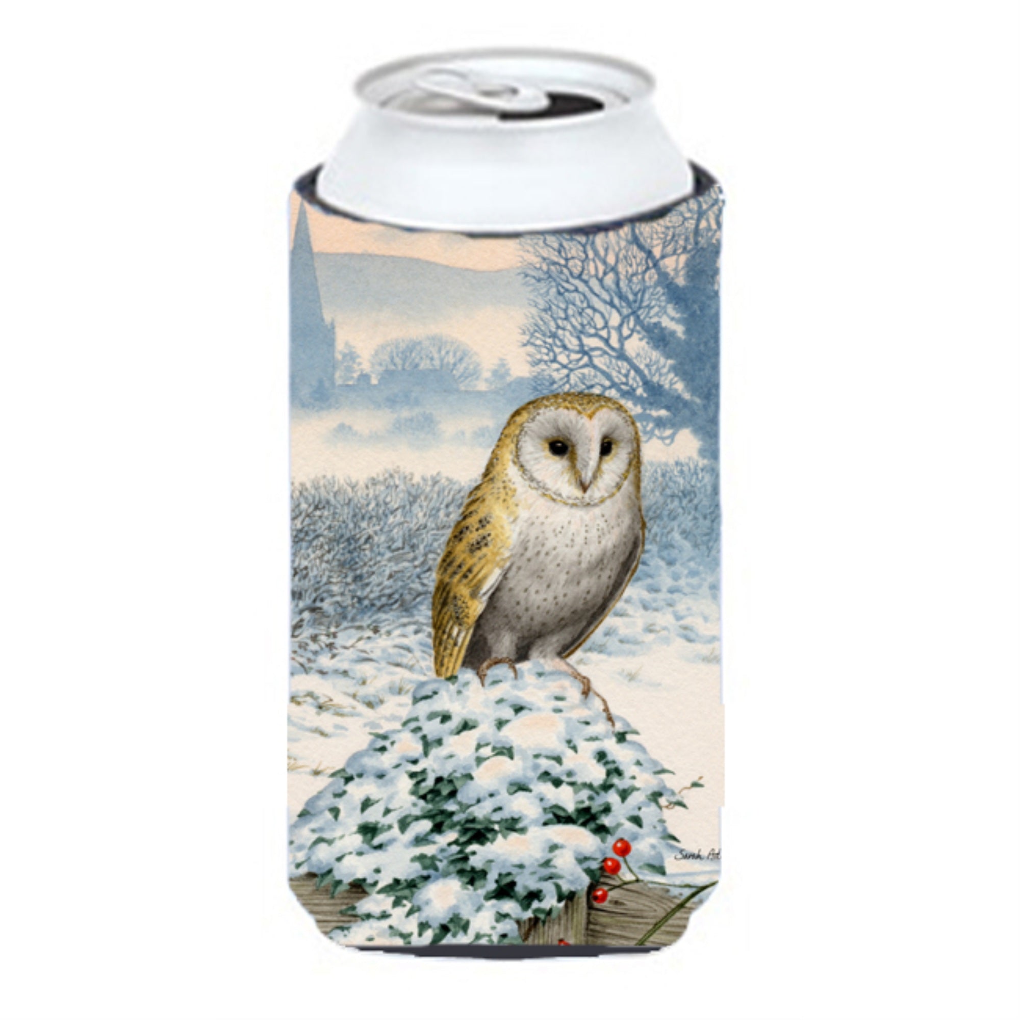 'Caroline'S Treasures Barn Owl Tall Boy Koozie Hugger, Multicolor''