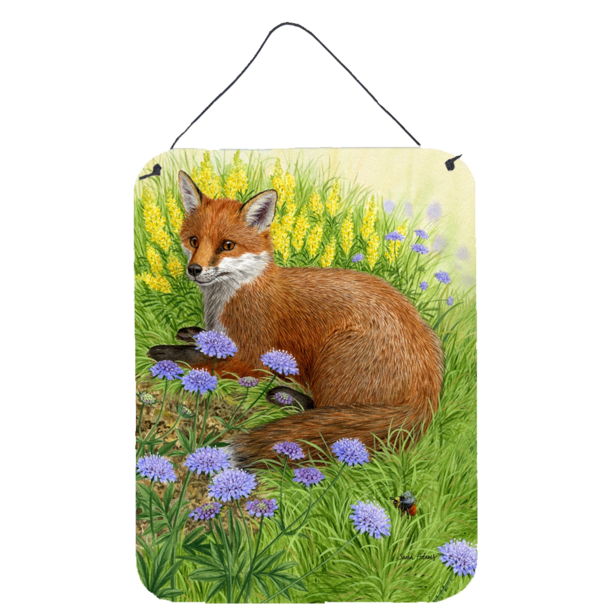 'Caroline'S Treasures Springtime Fox Wall Or Door Hanging Prints Asa2160Ds1216, 16Hx12W, Multicolor''