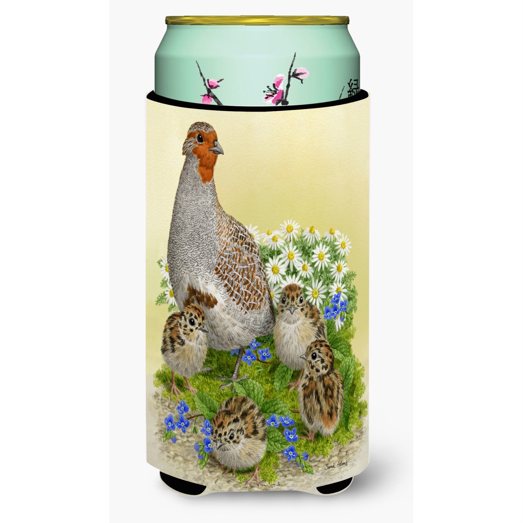 'Caroline'S Treasures Partridge And Chicks Tall Boy Koozie Hugger, Multicolor''
