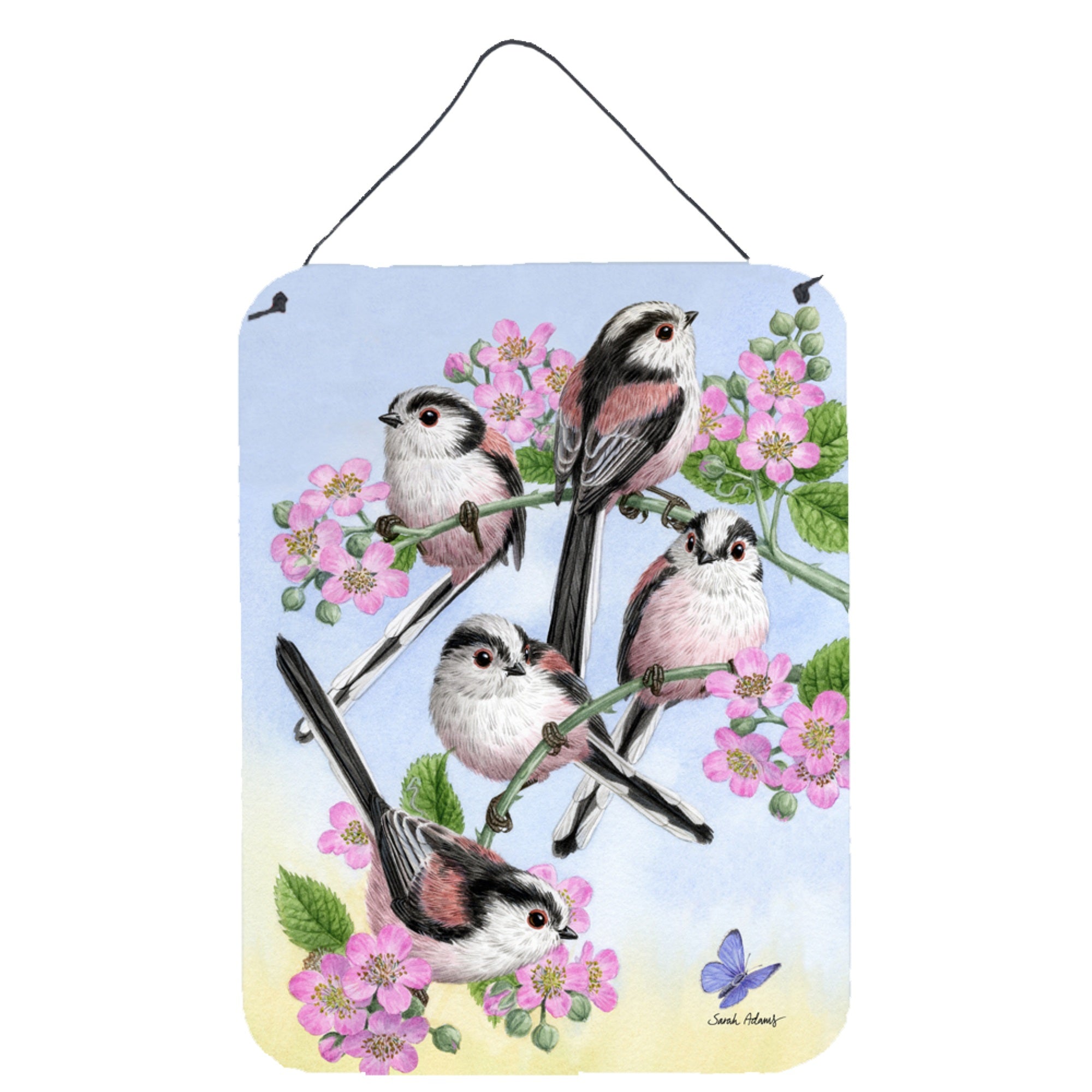 'Caroline'S Treasures Party Of 5 Long Tailed Tits Wall Or Door Hanging Prints Asa2163Ds1216, 16Hx12W, Multicolor''