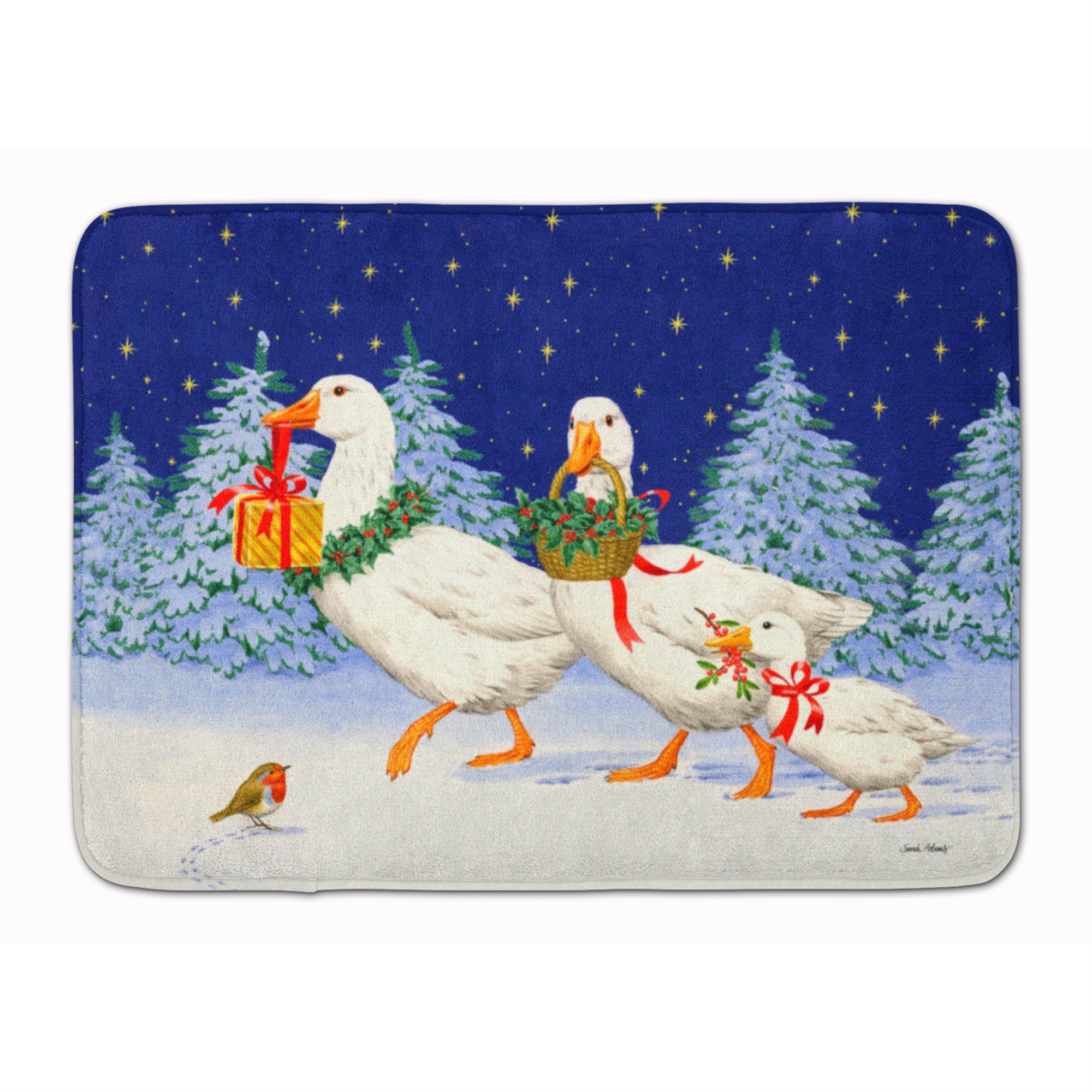 'Caroline'S Treasures Three Geese & Gifts Floor Mat, 19'''' X 27'''', Multicolor''