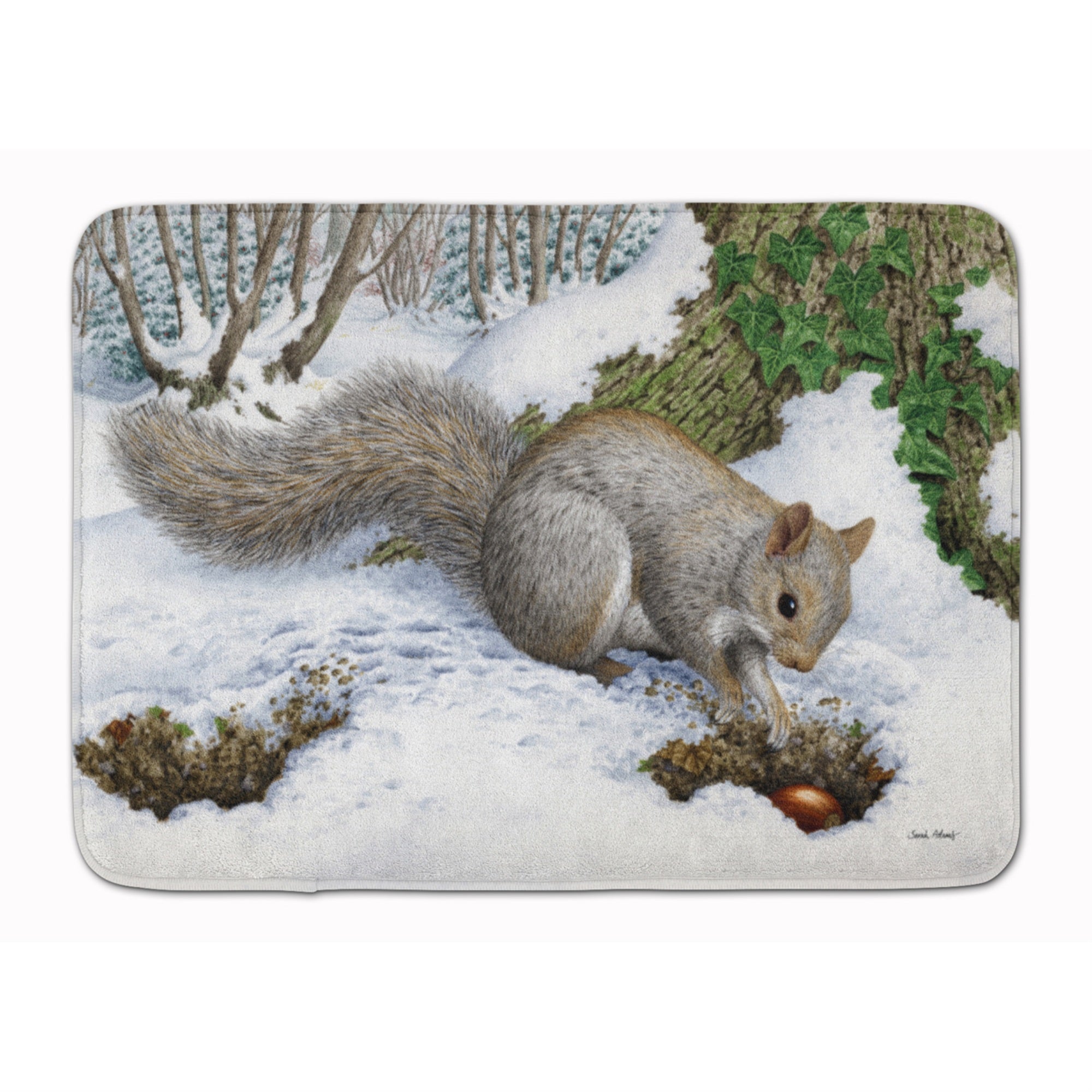 'Caroline'S Treasures Grey Squirrel Floor Mat, 19'''' X 27'''', Multicolor''