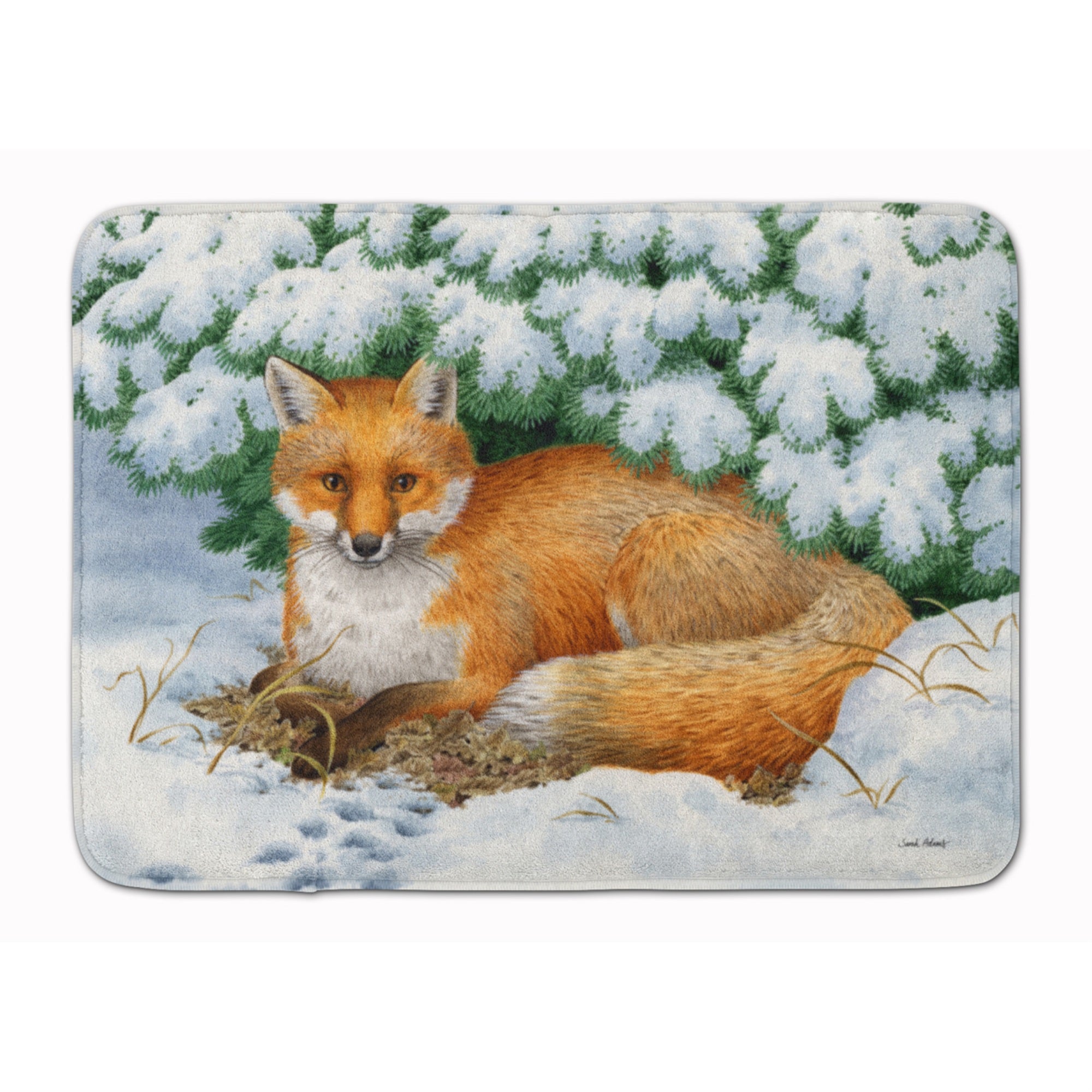 'Caroline'S Treasures Winter Fox Floor Mat, 19'''' X 27'''', Multicolor''